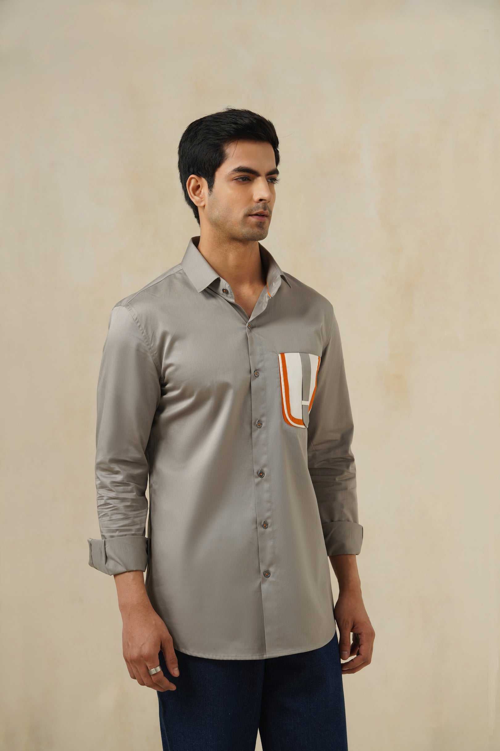 Pulse Grey | Men's Cotton Shirt