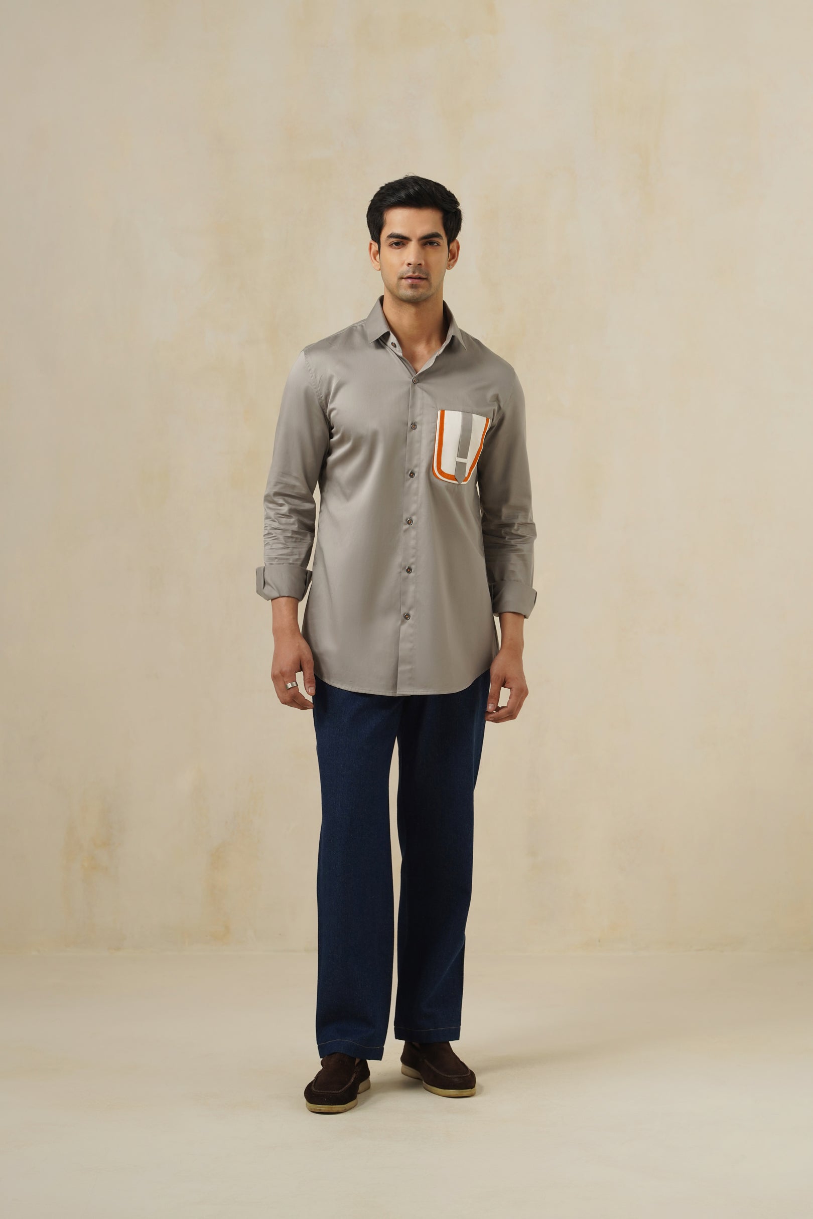 Pulse Grey | Men's Cotton Shirt