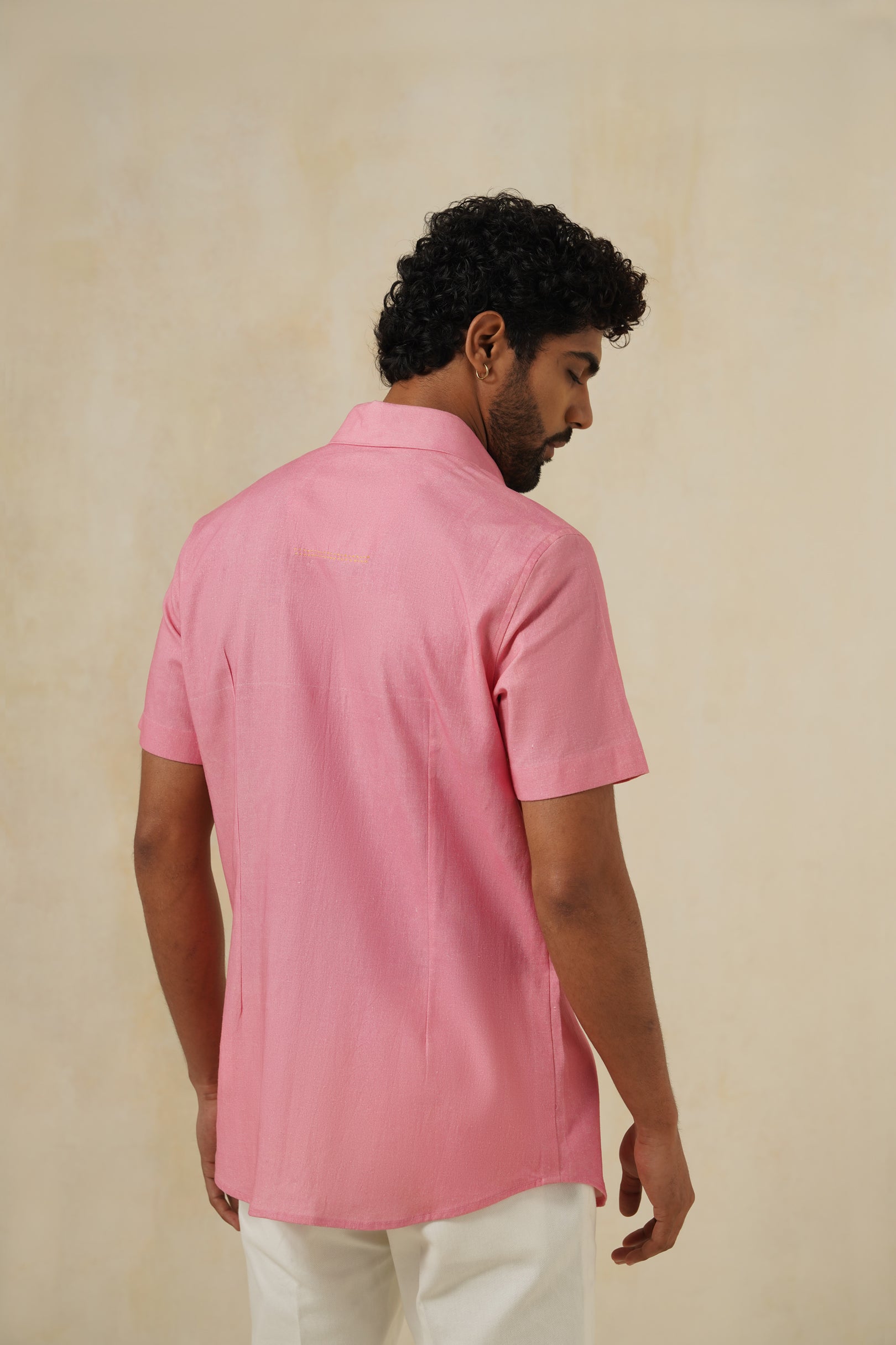 Sunspill Palm | Men's Printed Cotton-Linen Shirt