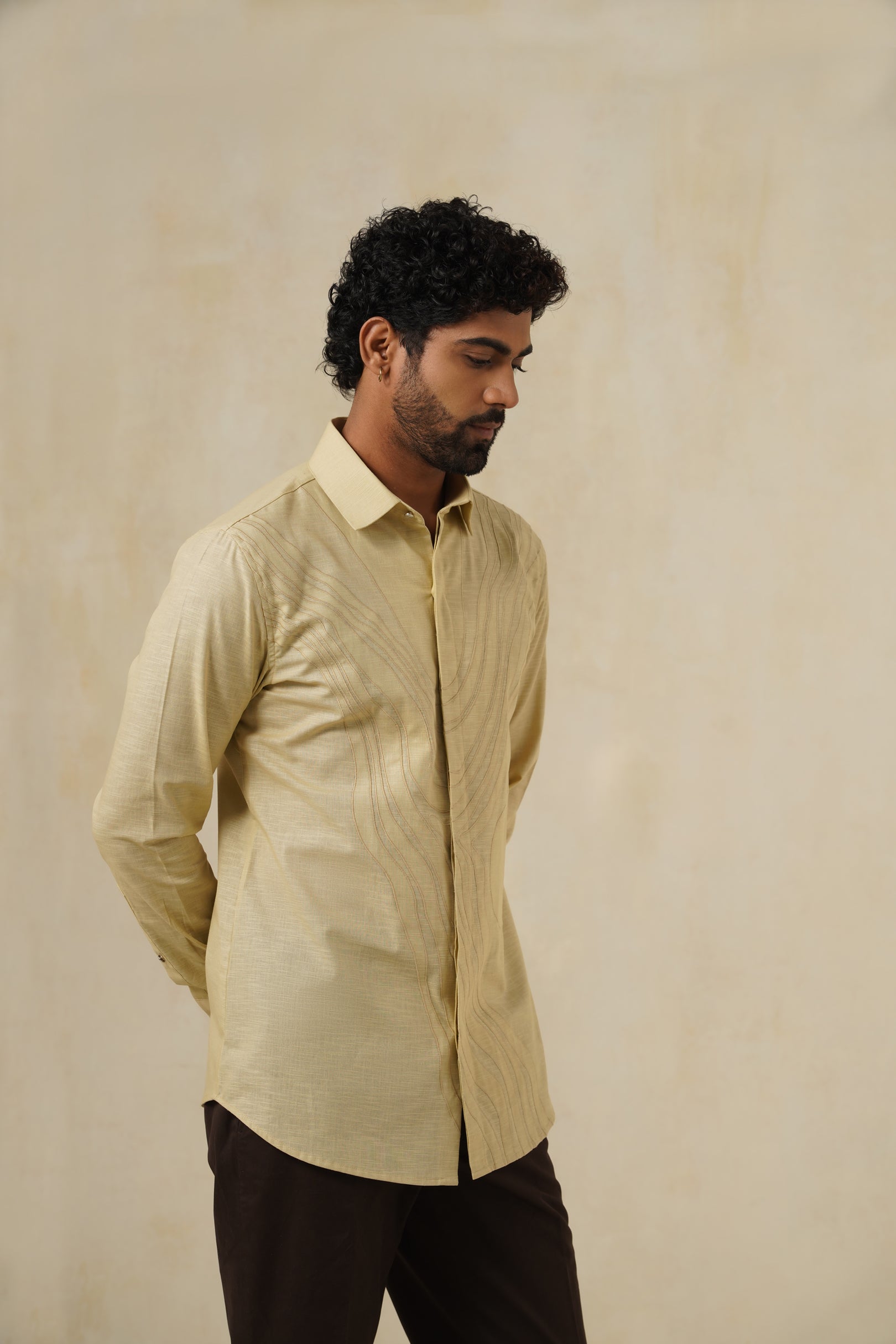 T&T Art Shirt | Men's Cotton-Linen Shirt
