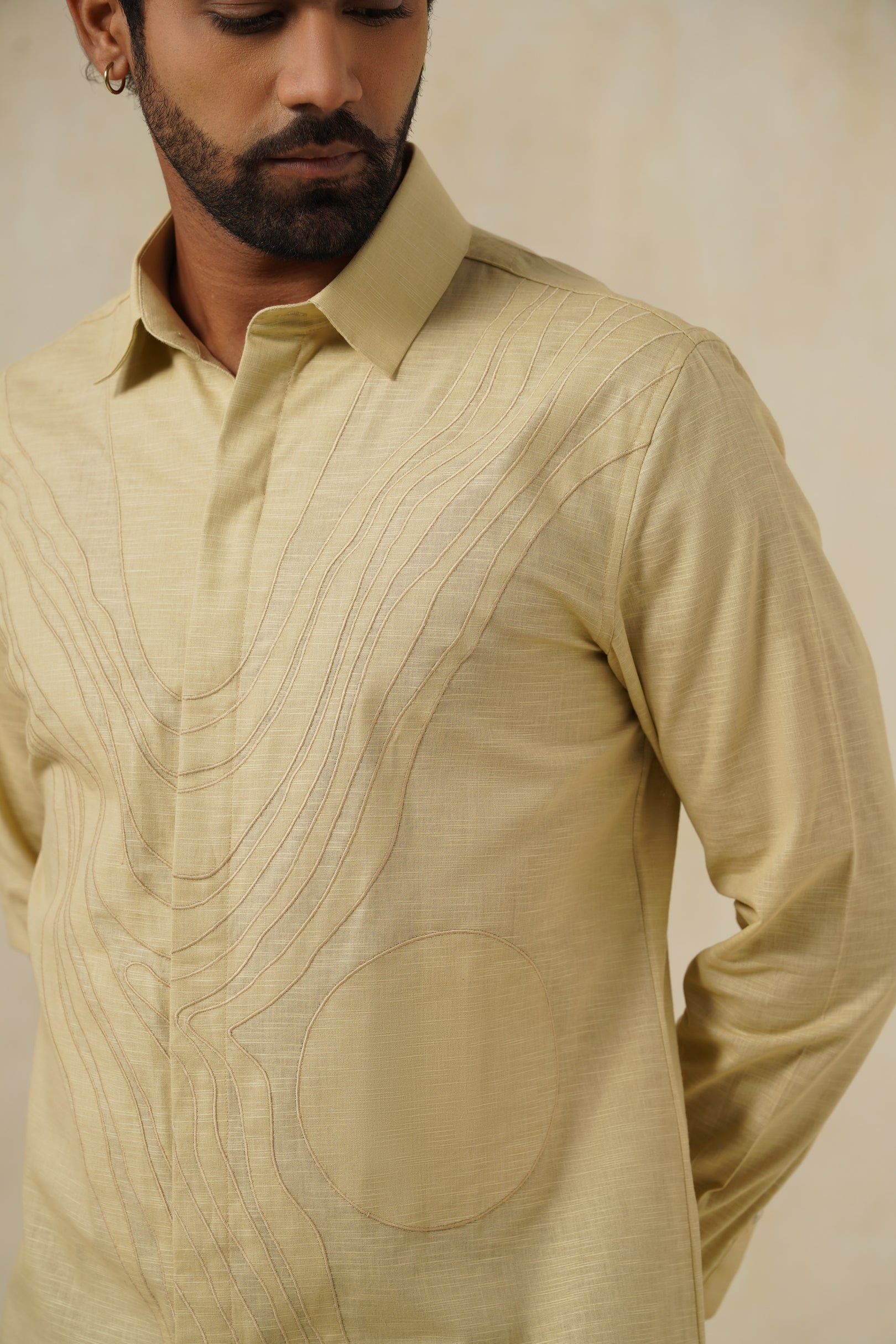 T&T Art Shirt | Men's Cotton-Linen Shirt