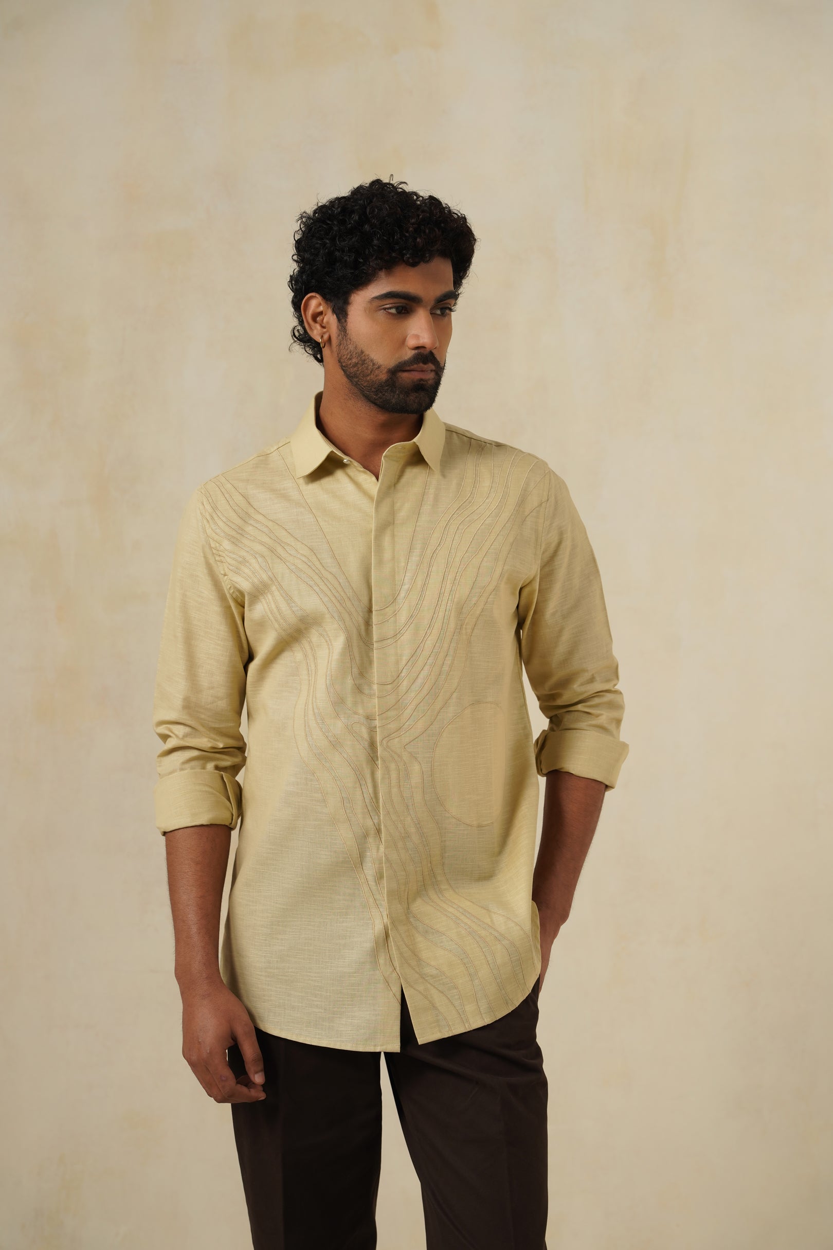 T&T Art Shirt | Men's Cotton-Linen Shirt