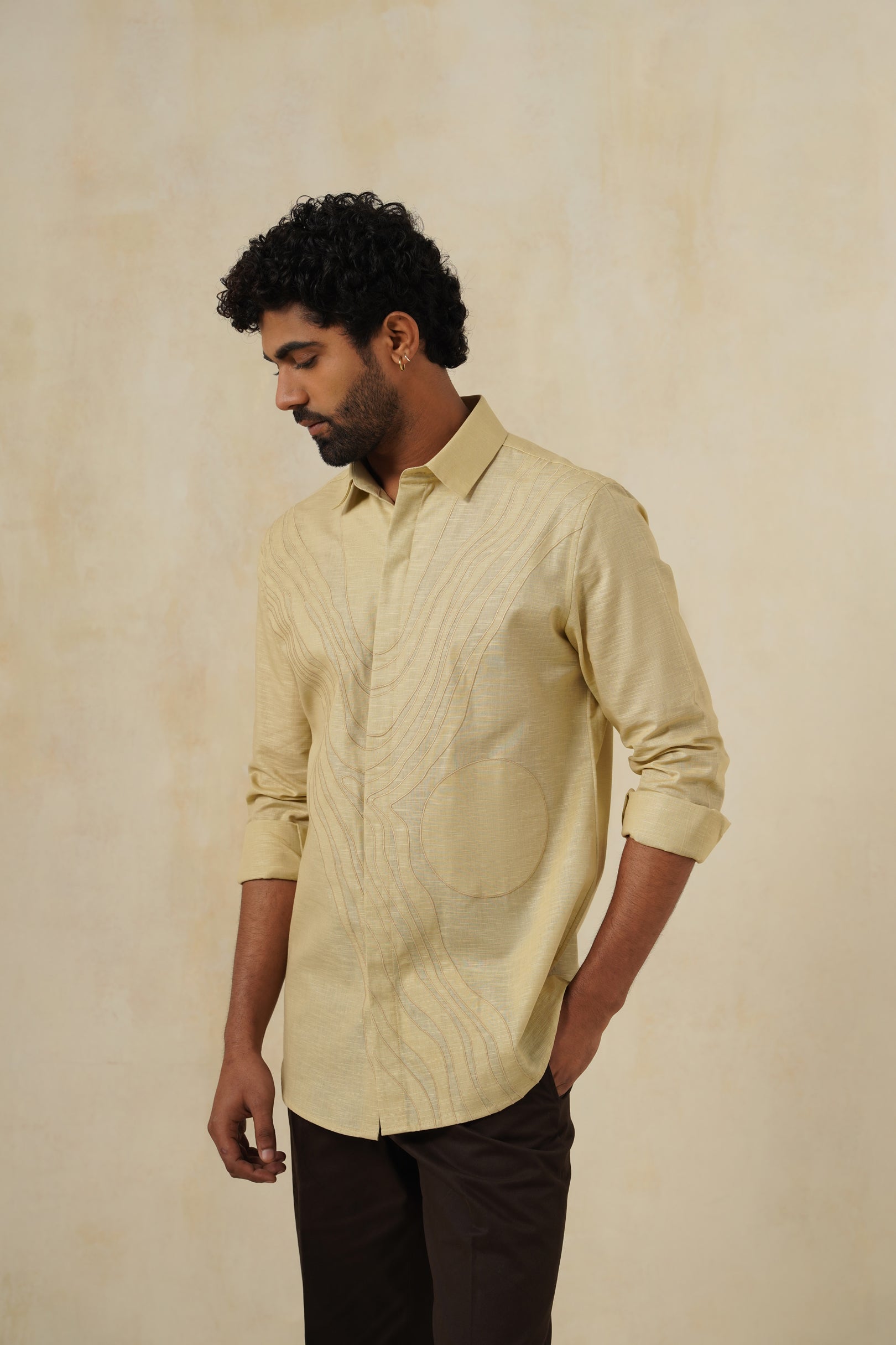 T&T Art Shirt | Men's Cotton-Linen Shirt