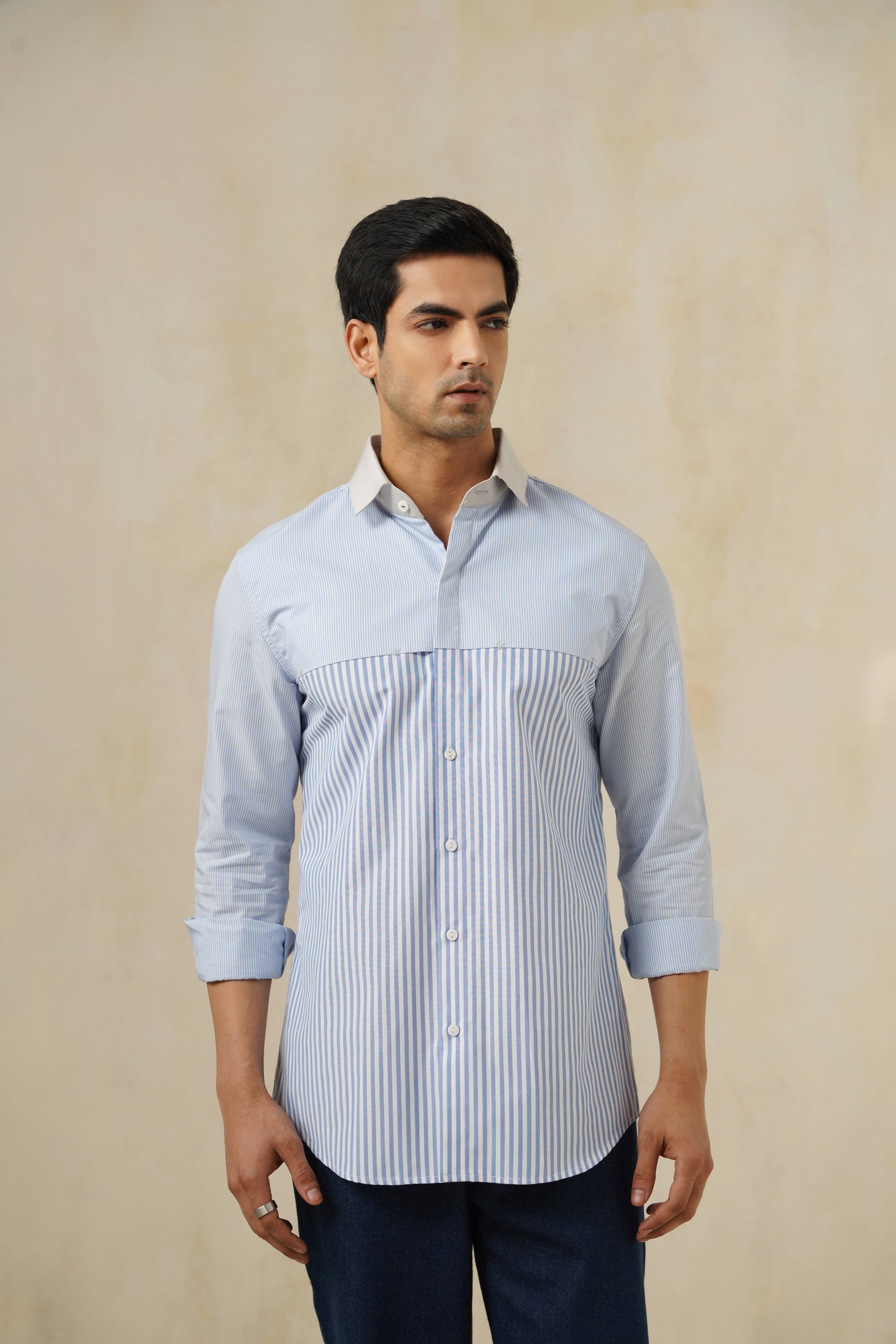 Marina | Men's Pinstripe Cotton Shirt