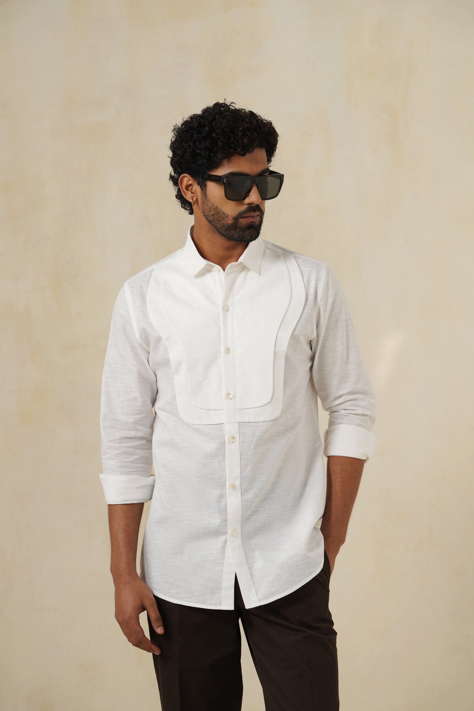 Pure Form | Men's White Cotton Shirt