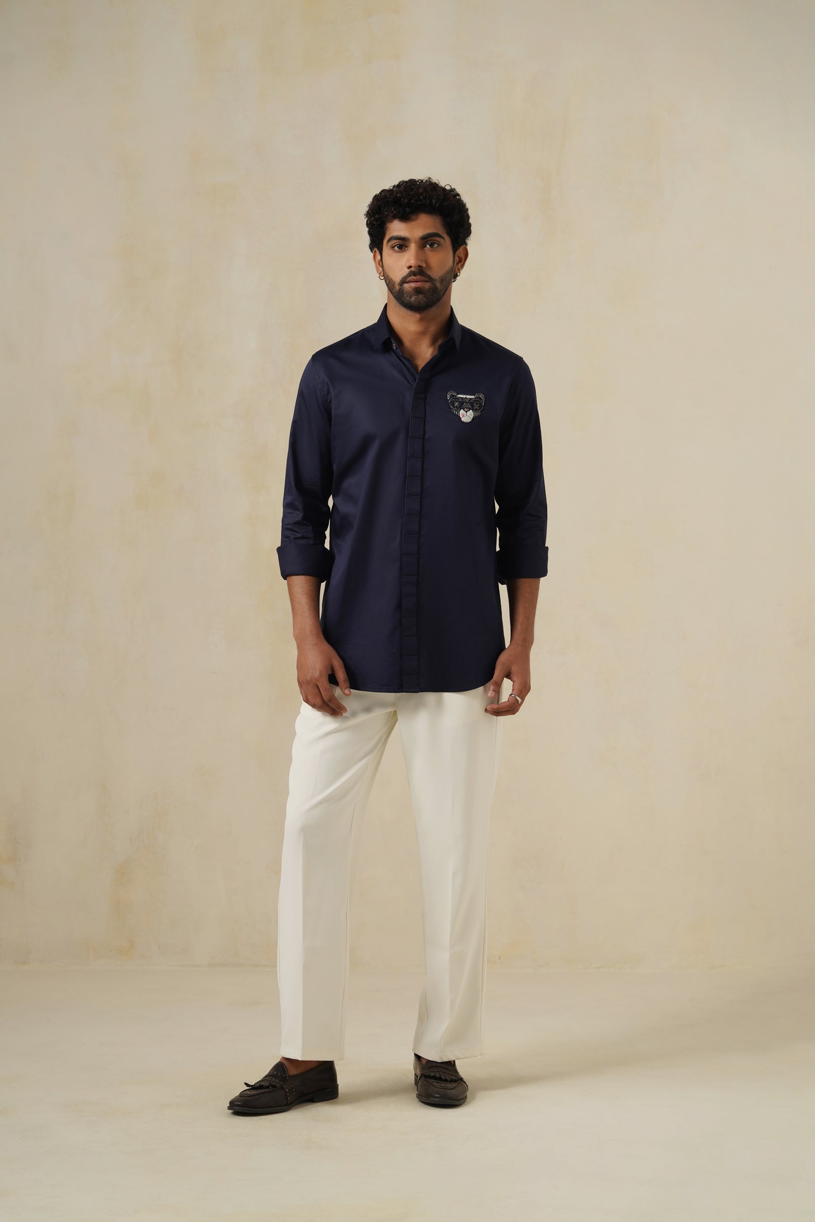 Teddy | Men's White Cotton Shirt