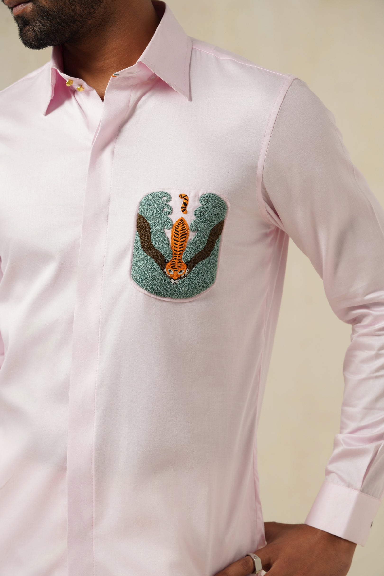 Sunderbans | Men's White Cotton Shirt