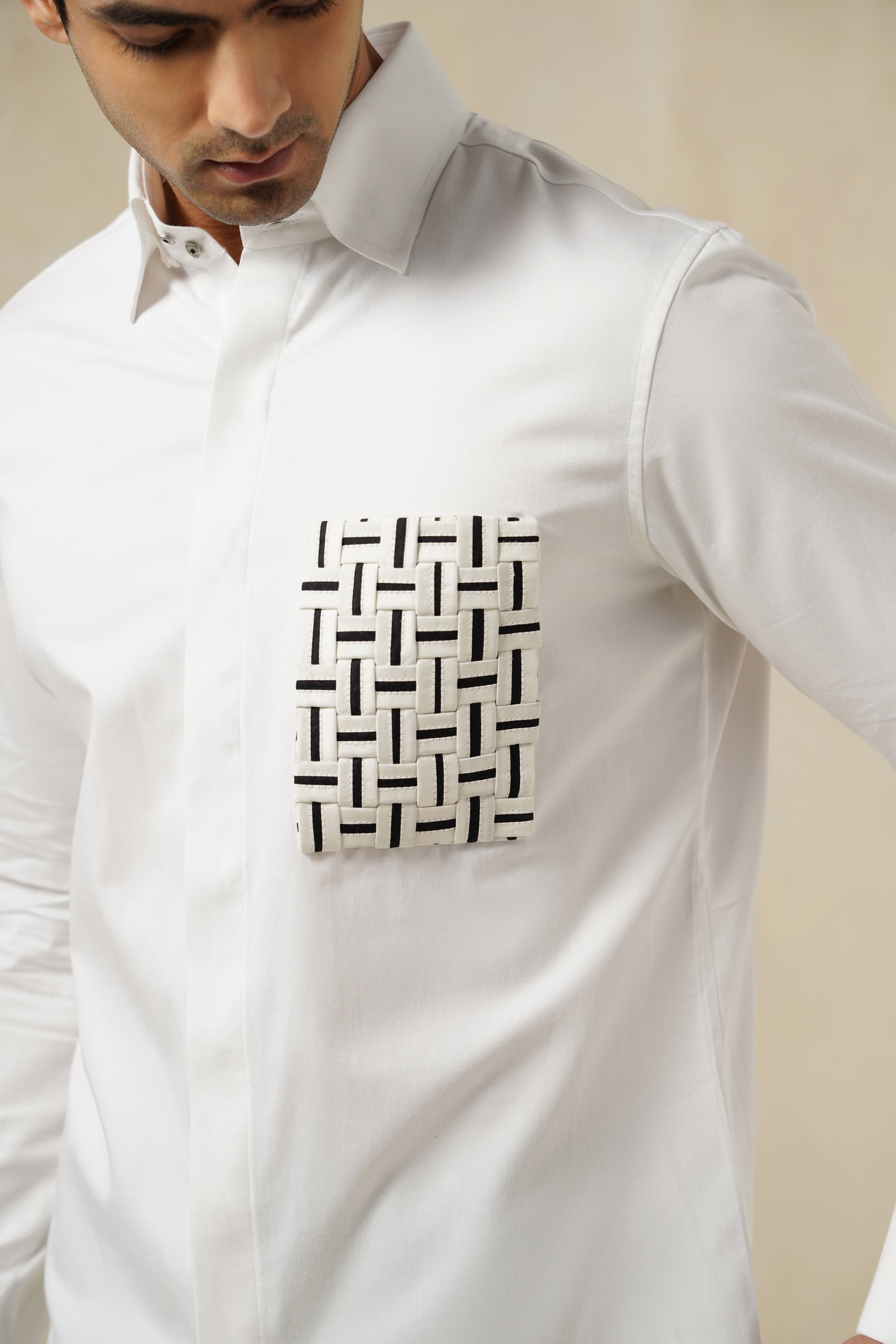 Woven Luxe | Men's White Cotton Shirt