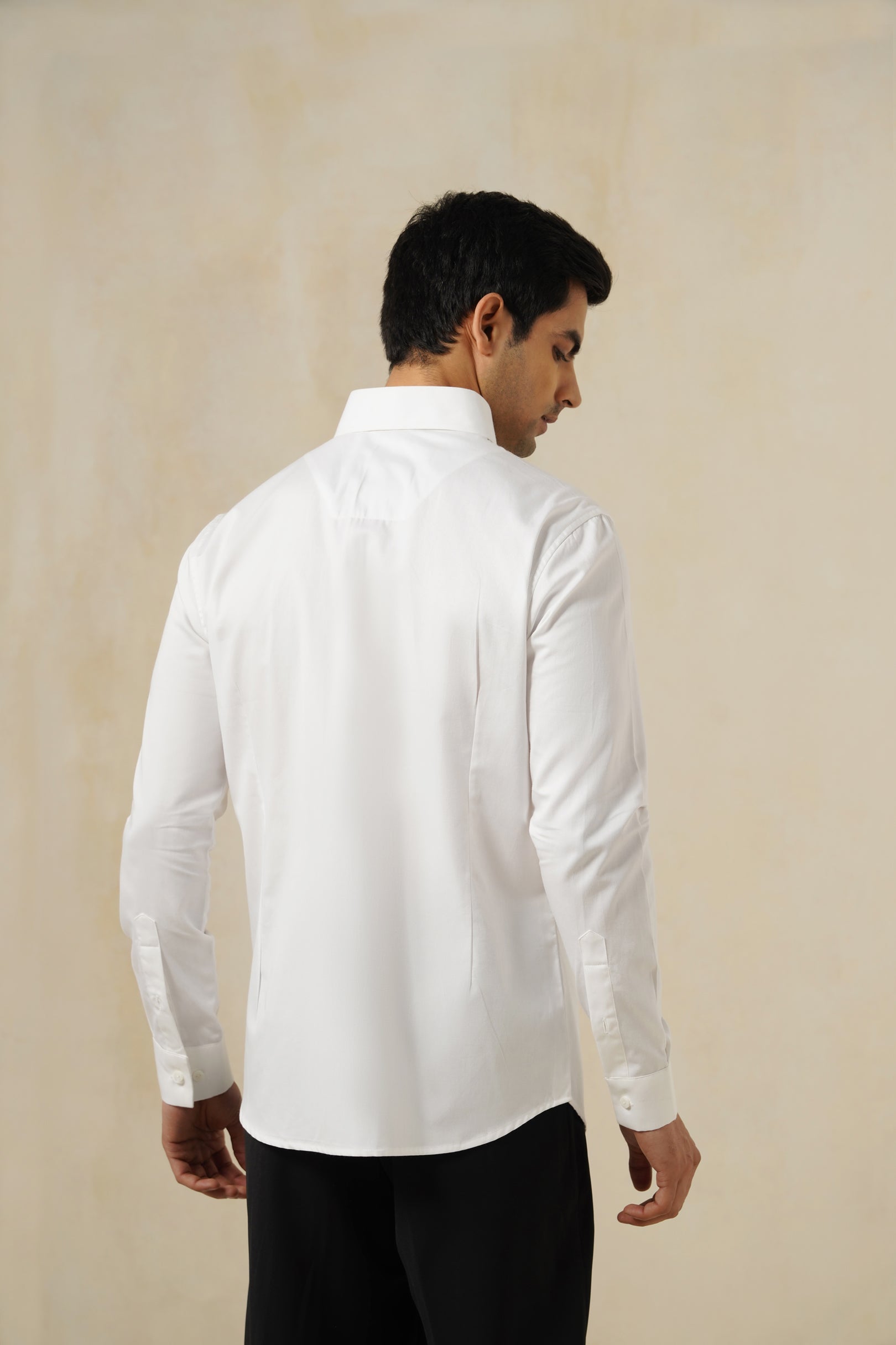 Woven Luxe | Men's White Cotton Shirt