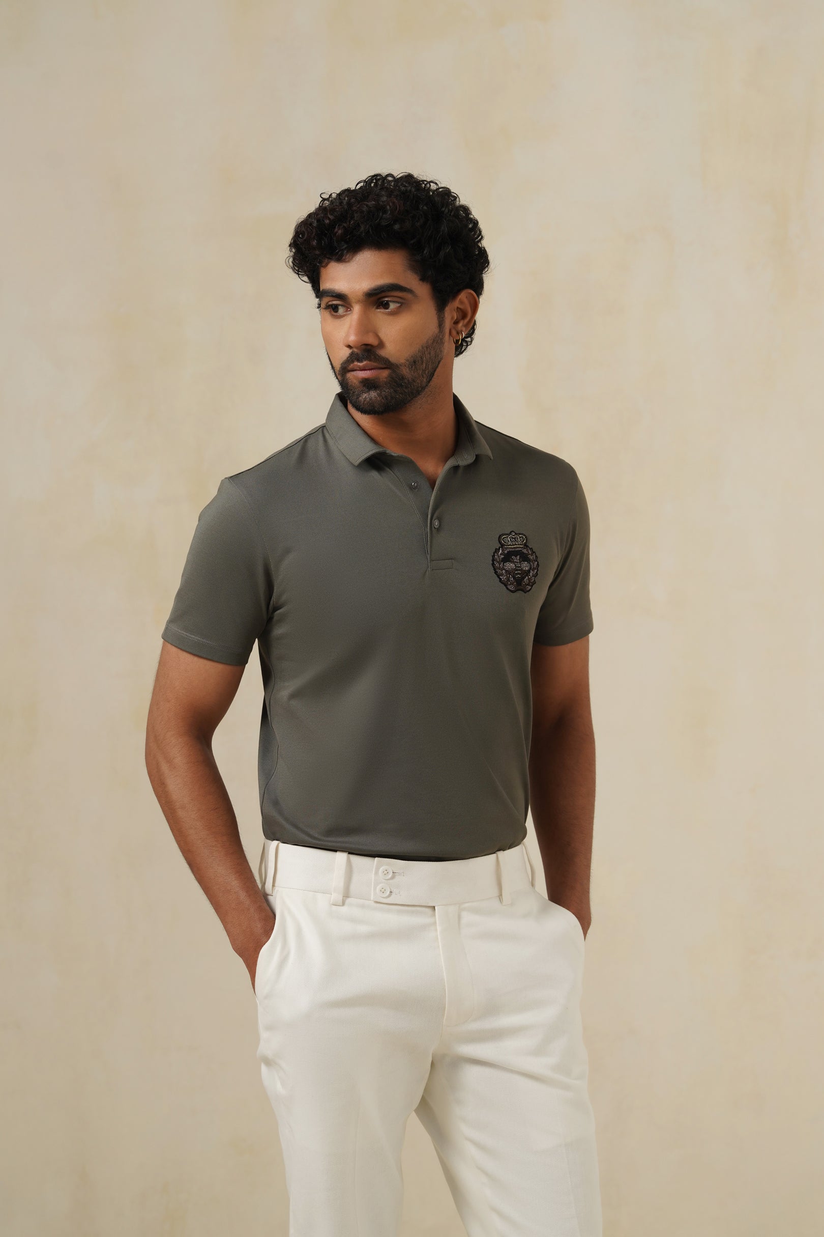 Grey Elite | Men's Polo T-shirt