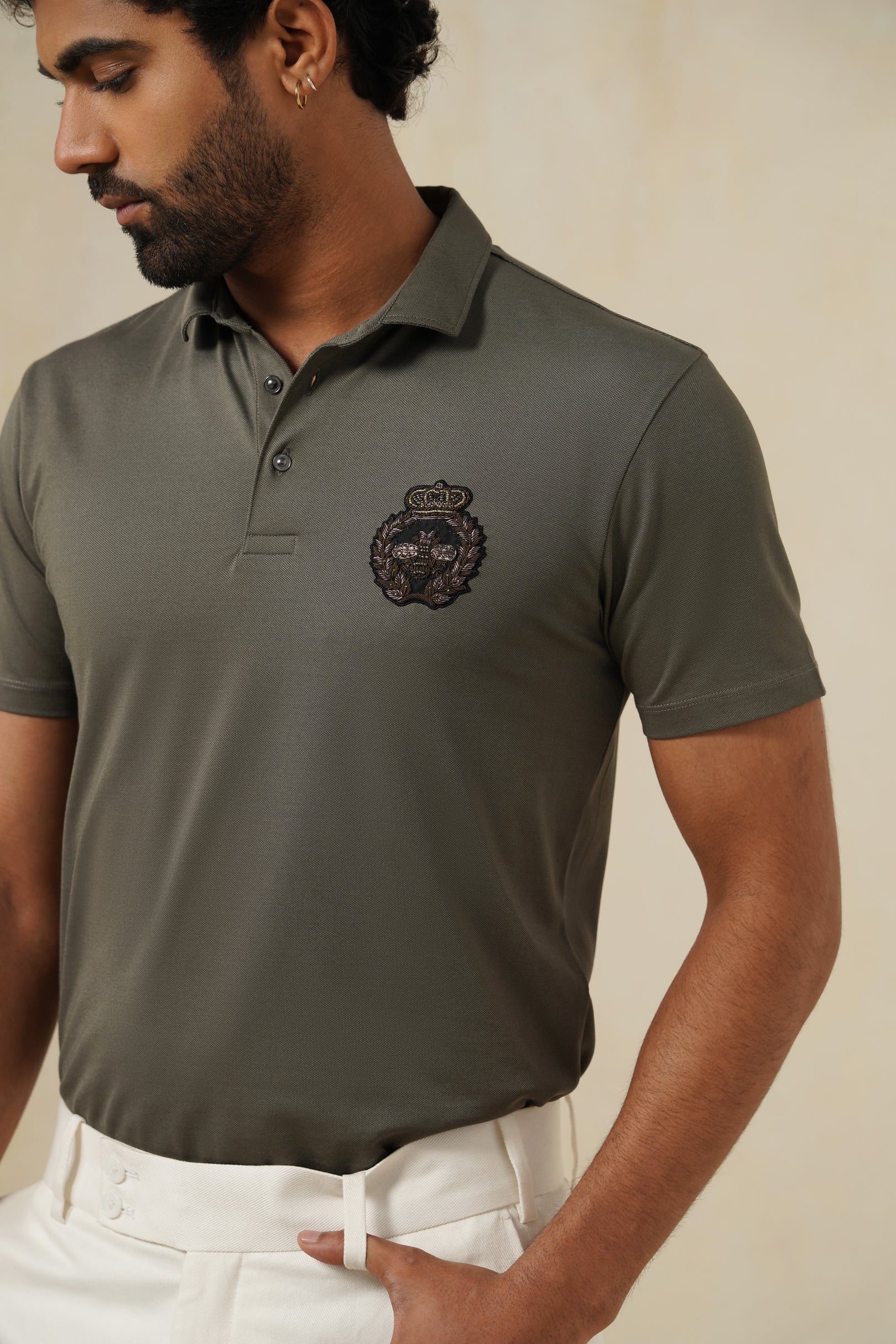 Grey Elite | Men's Polo T-shirt
