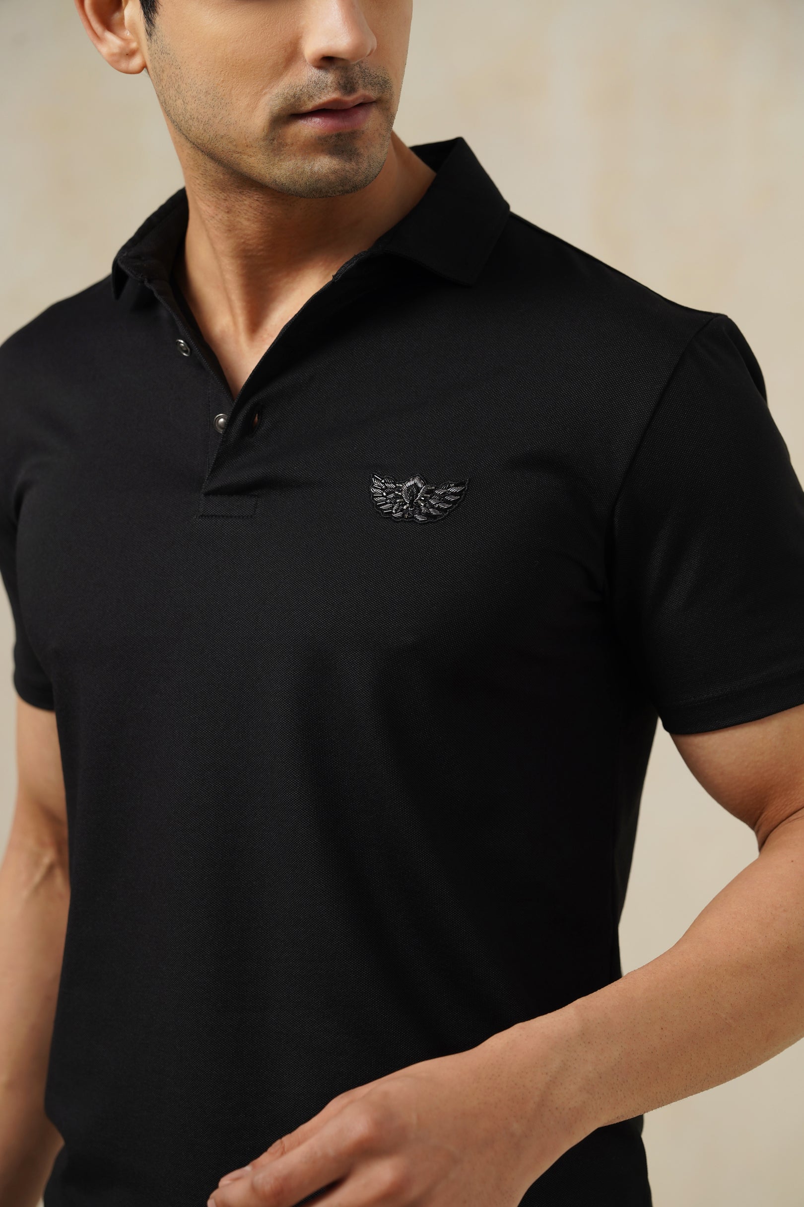 Minimal Noir | Men's Polo T-shirt