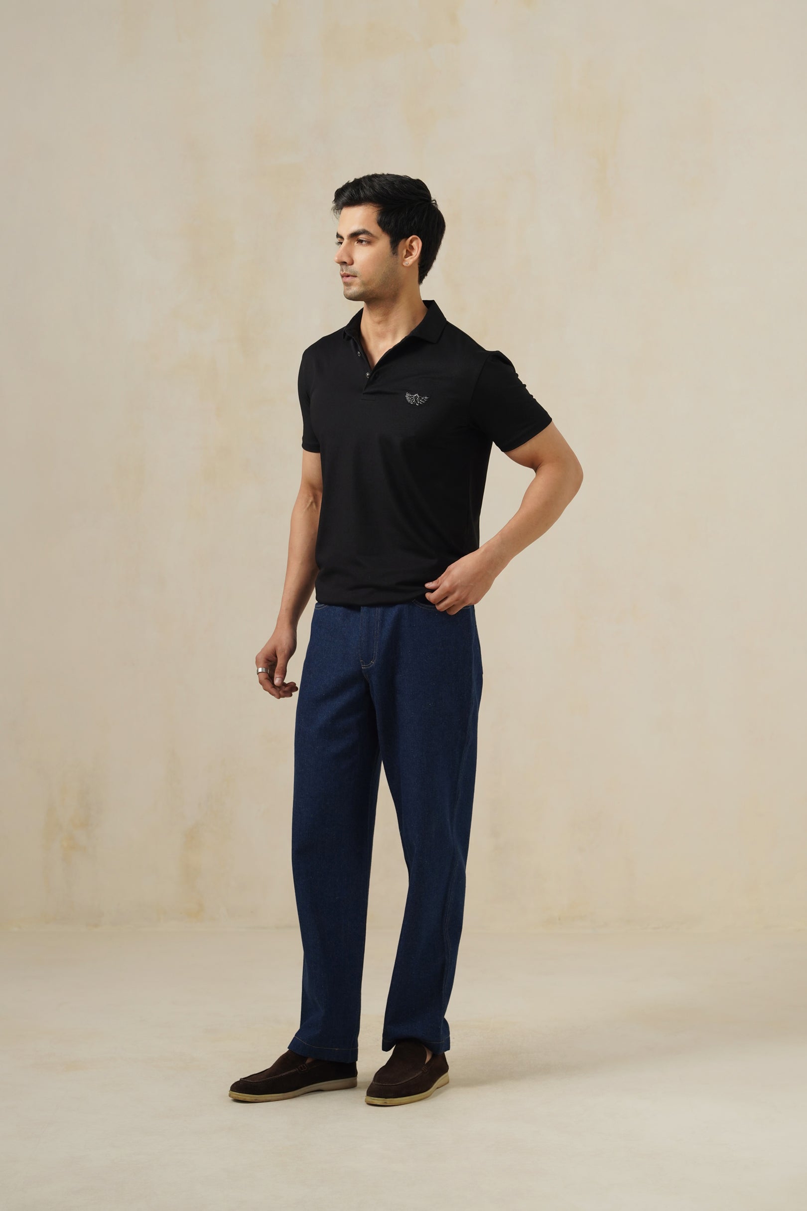Minimal Noir | Men's Polo T-shirt