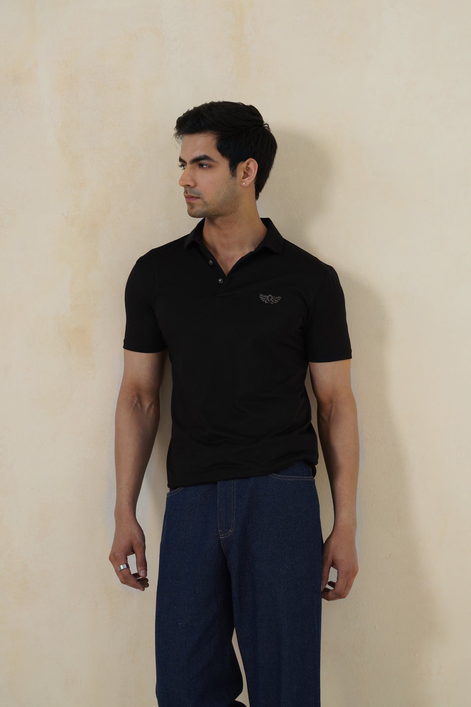 Minimal Noir | Men's Polo T-shirt