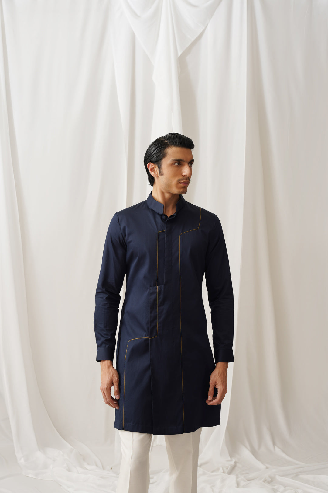 Tech Navy Kurta