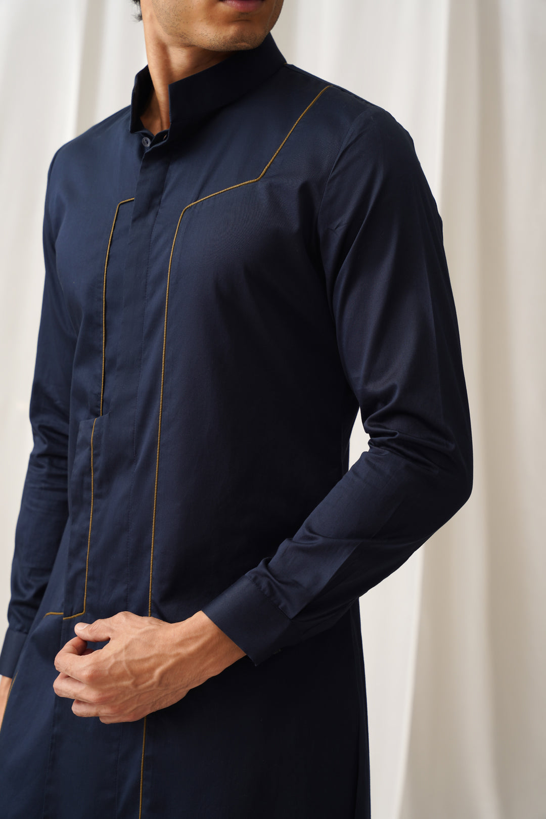 Tech Navy Kurta