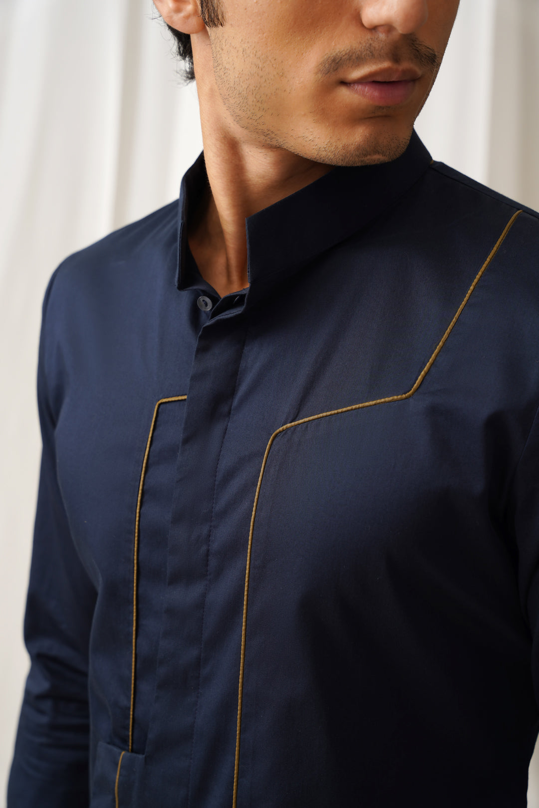 Tech Navy Kurta