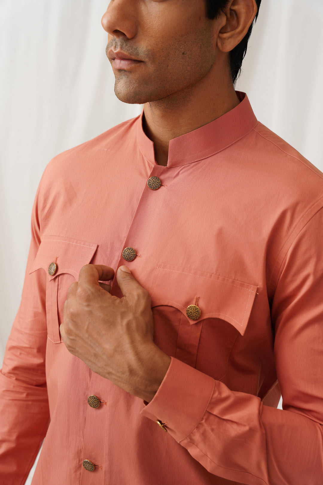 KURTA ACHKAN IN Pink