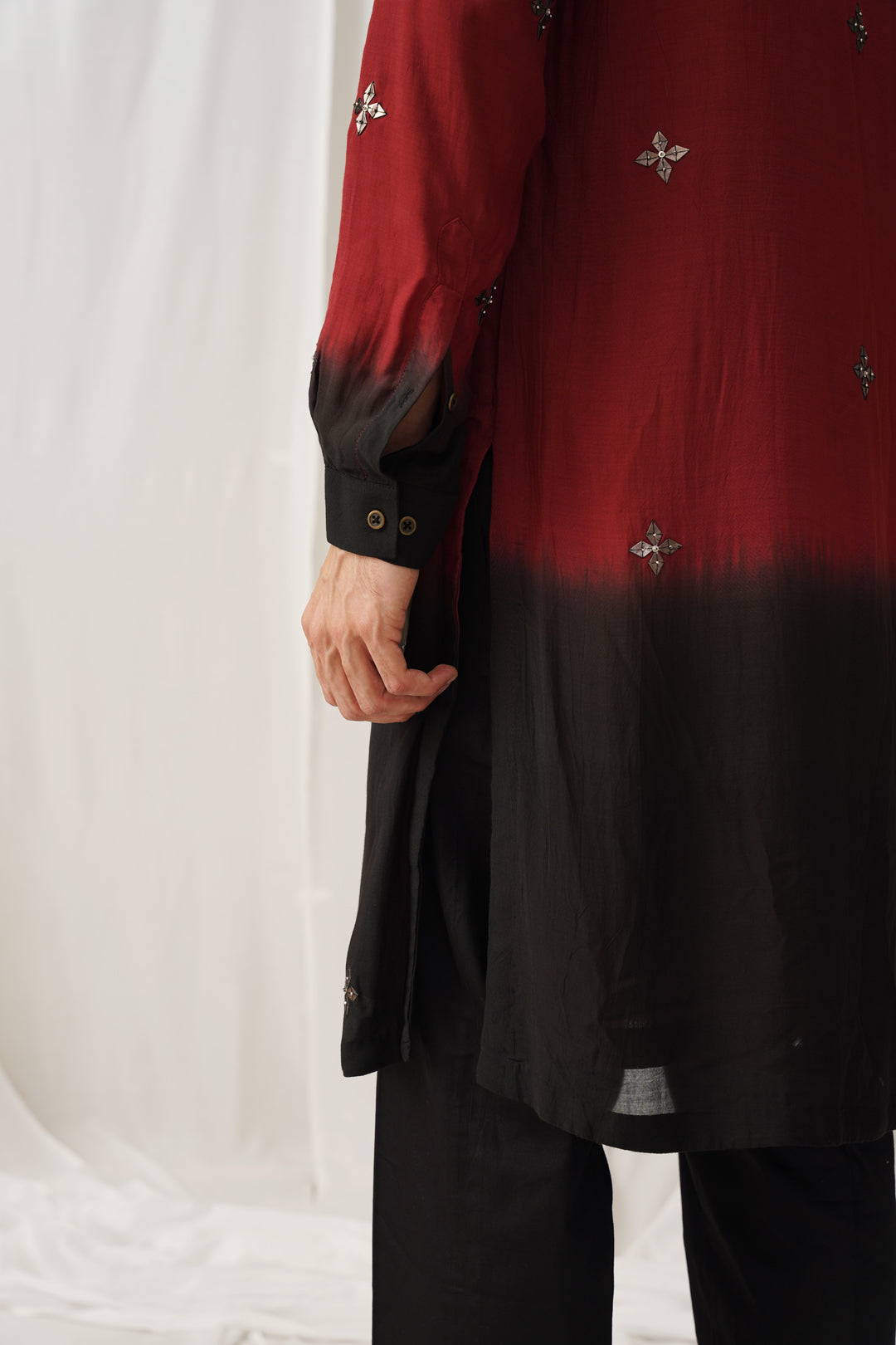 Bordeaux Ombre Kurta