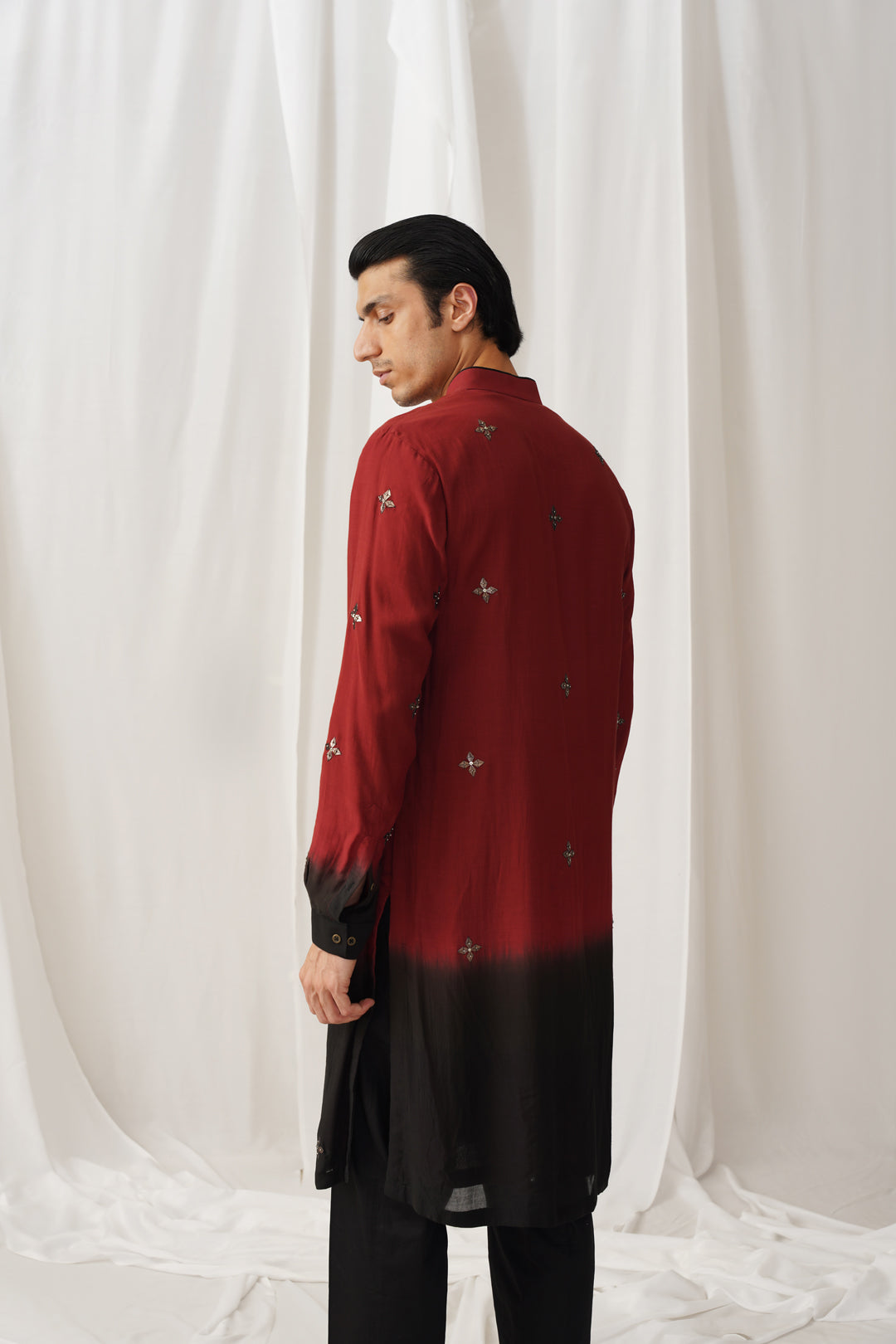 Bordeaux Ombre Kurta