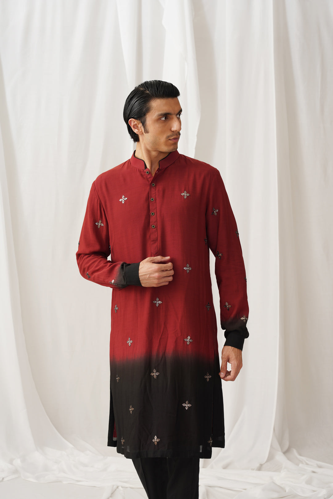 Bordeaux Ombre Kurta