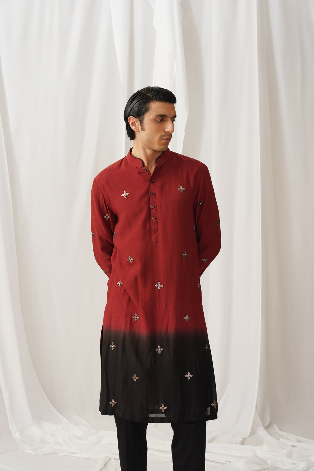 Bordeaux Ombre Kurta