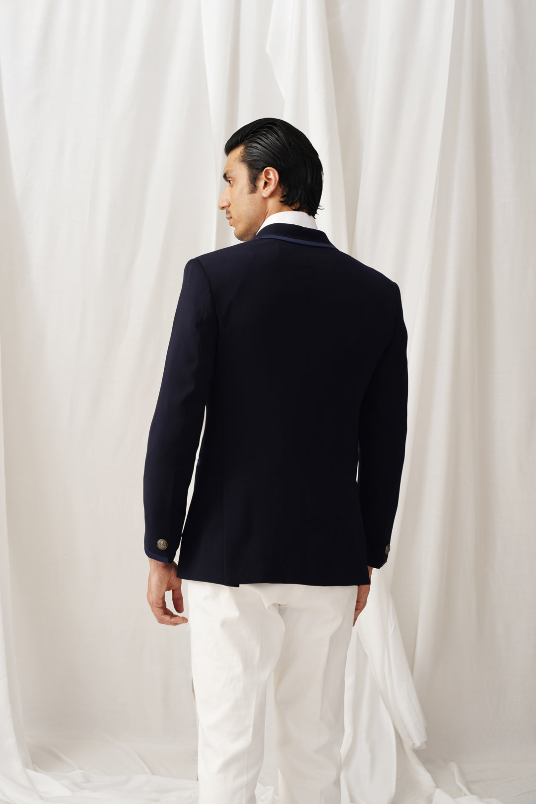 Navy Piping Blazer