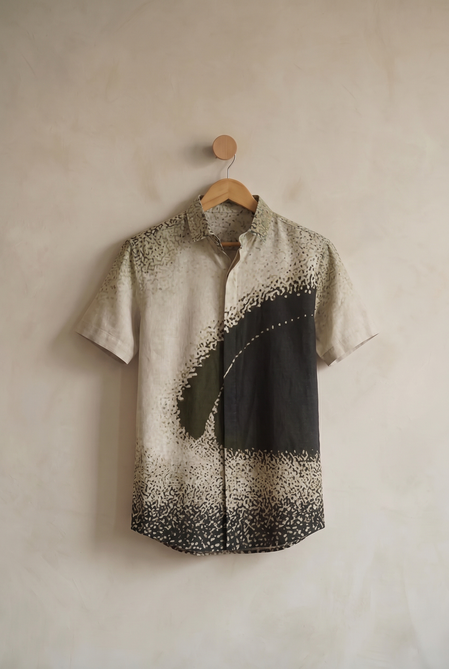 Messier | Men's Printed Cotton-Linen Shirt