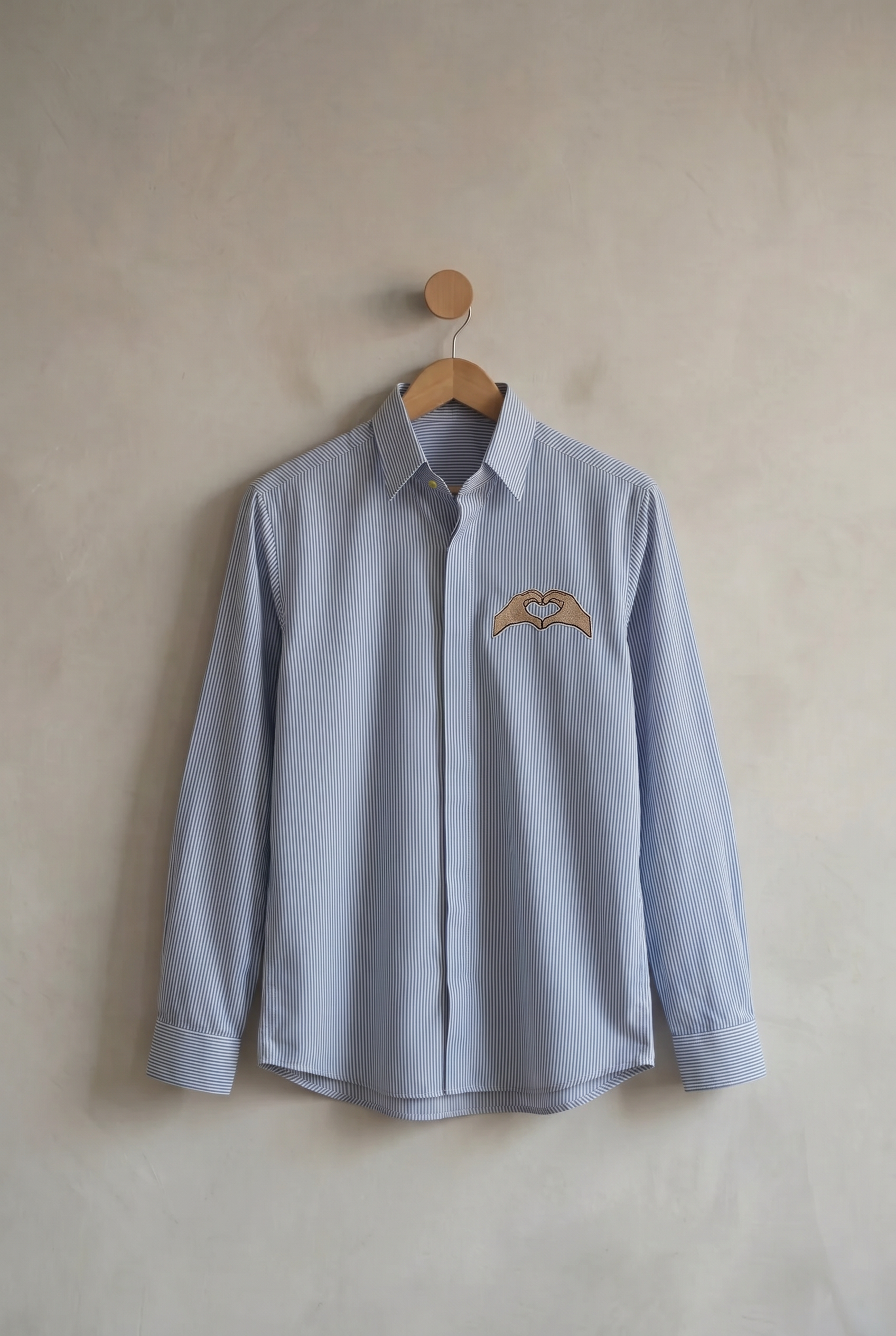 Embrace Blue | Men's Blue Pinstripe Cotton Shirt