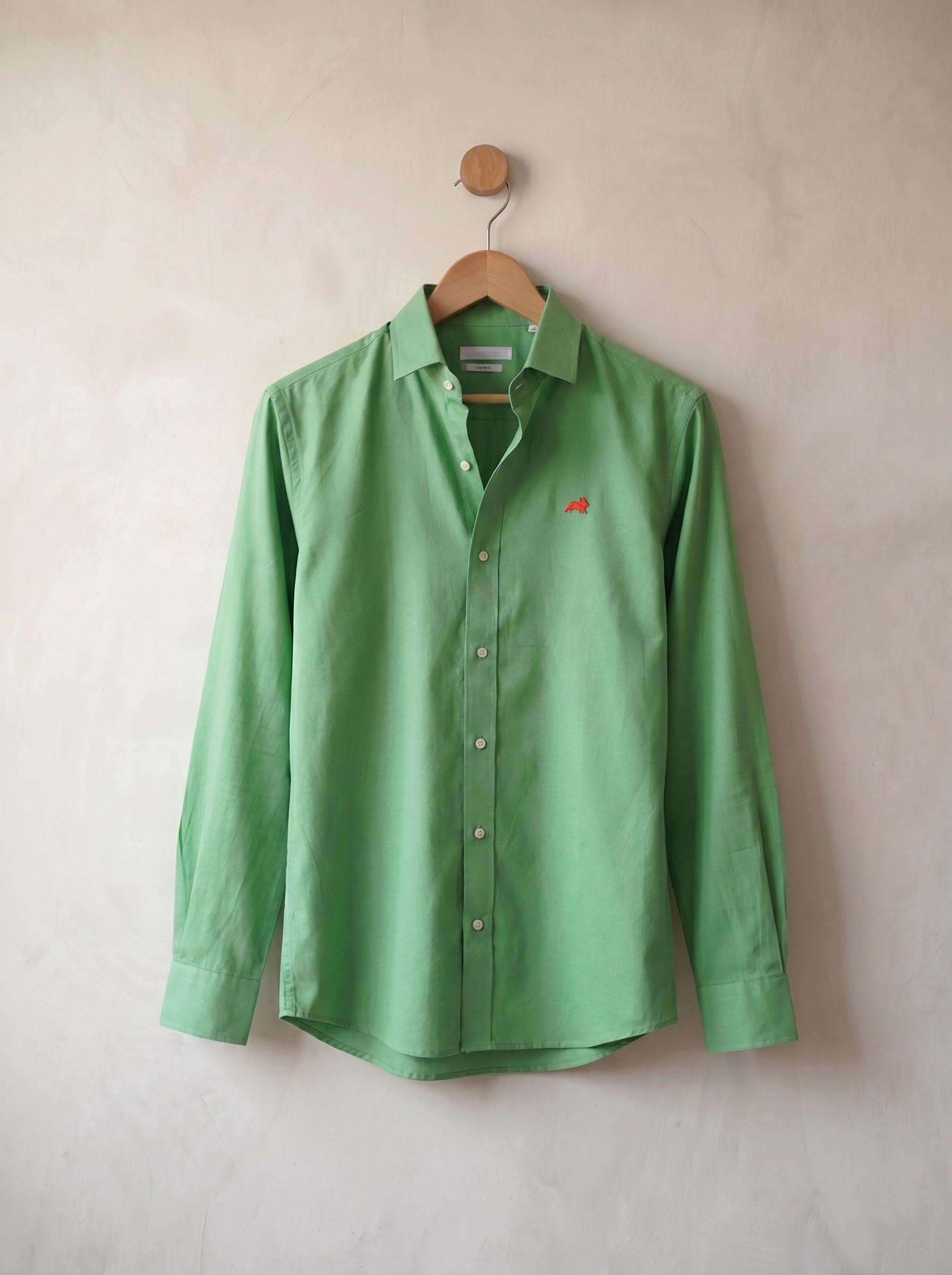 Solid Lime Twill Shirt