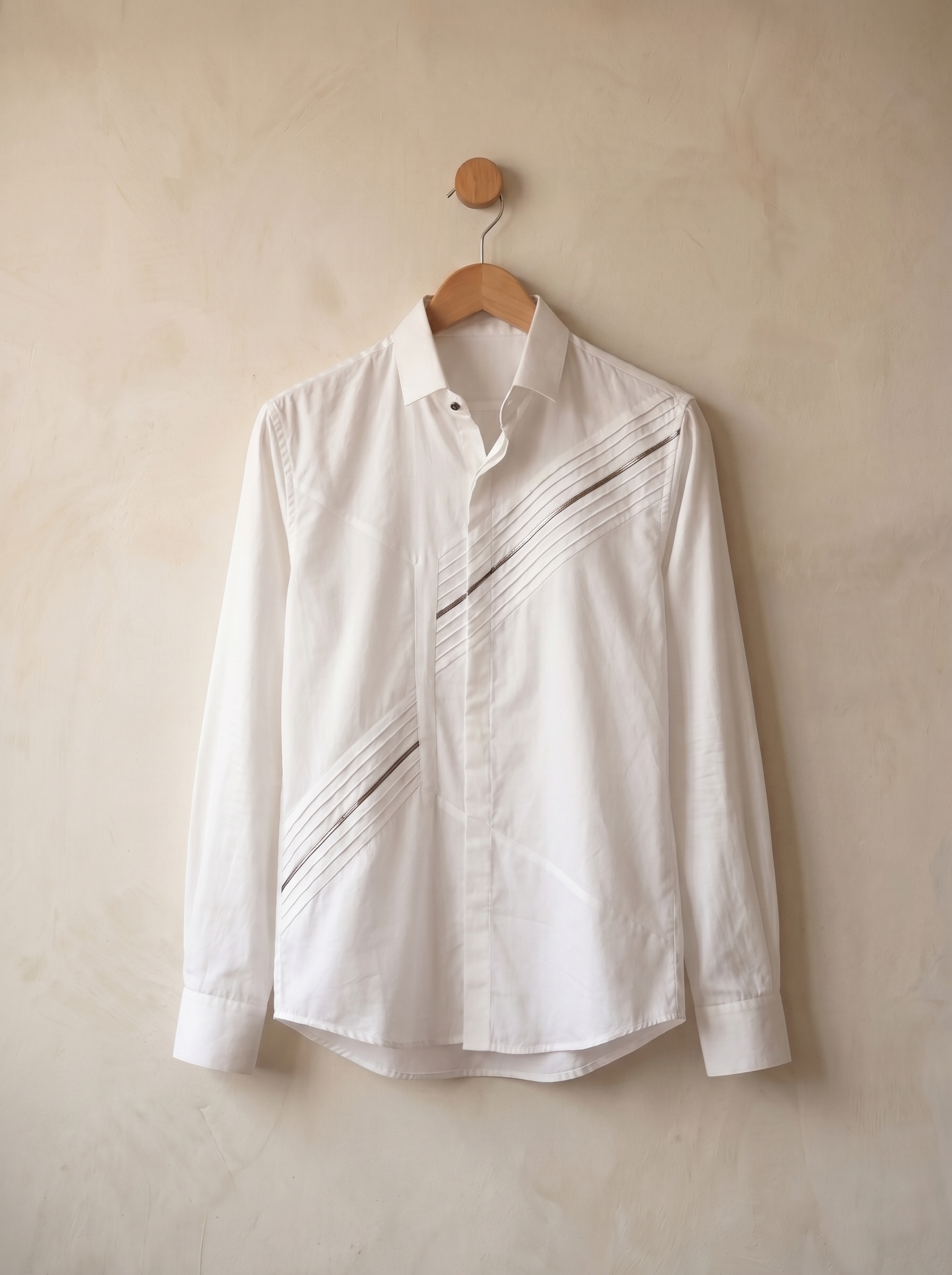 Diagonal Pleated shirt