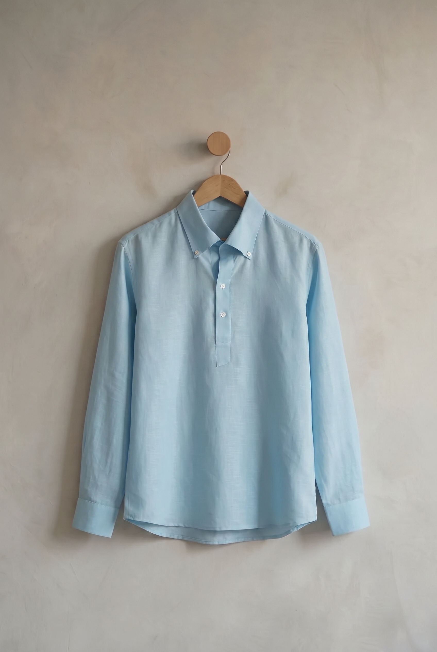 Sky Aero Placket | Men's Linen Shirt