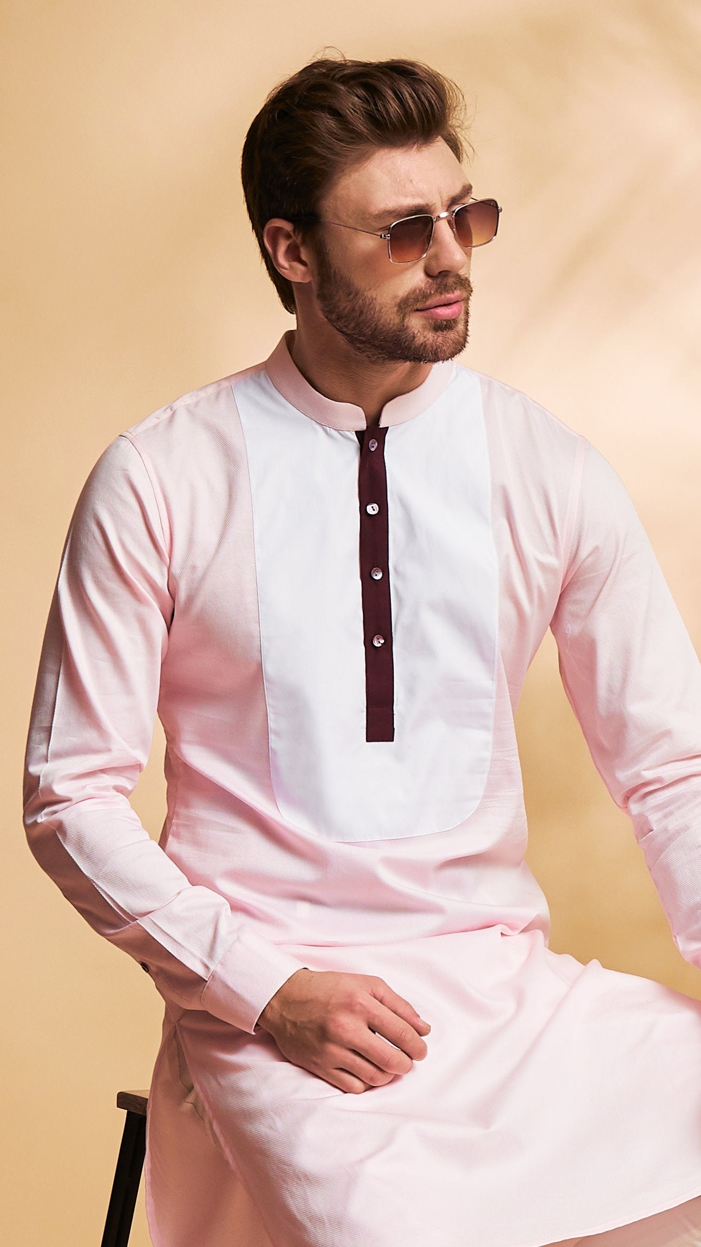 Pink Yoke Kurta