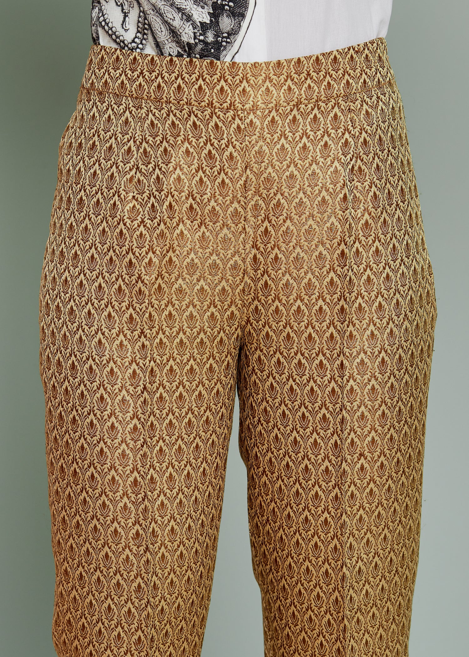 Golden Brocade Pants