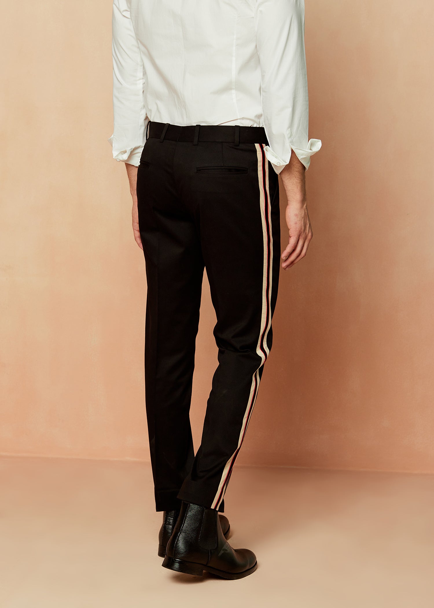 Black Taping Trousers