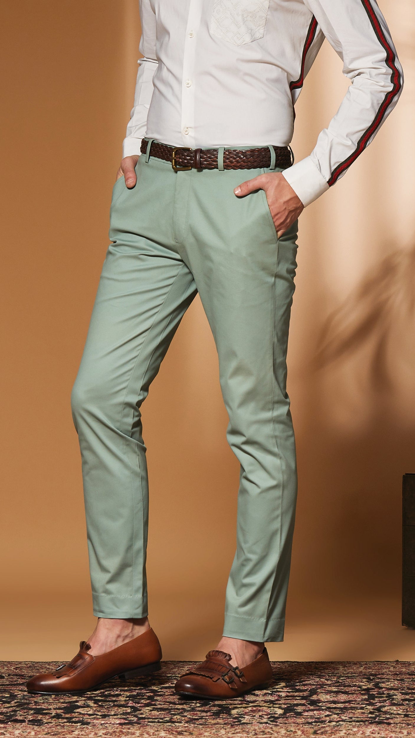 Paris Green Stretch Trouser