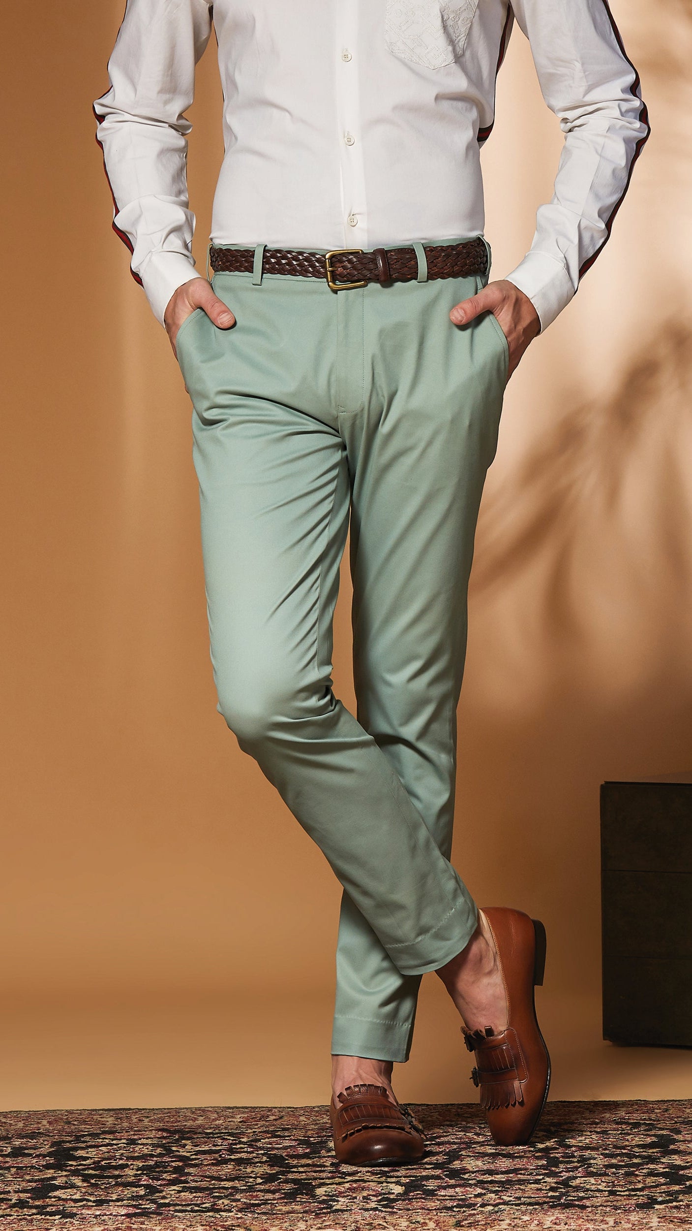 Paris Green Stretch Trouser