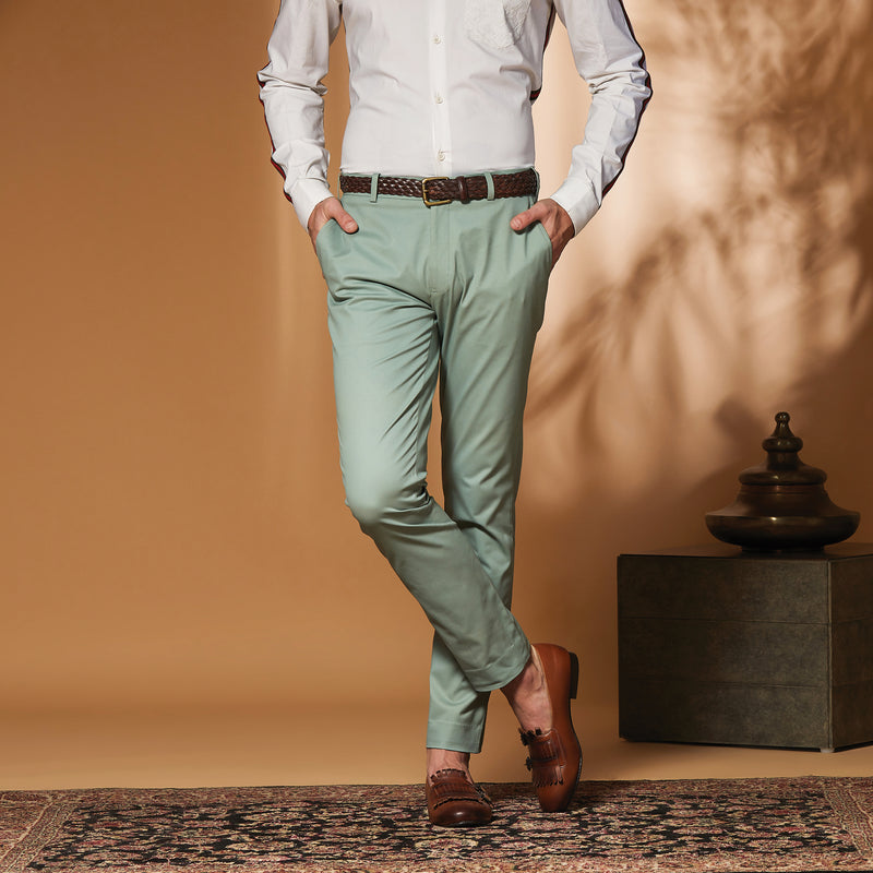 Sawan Regular Fit Men Light Green Trousers  Buy Sawan Regular Fit Men Light  Green Trousers Online at Best Prices in India  Flipkartcom
