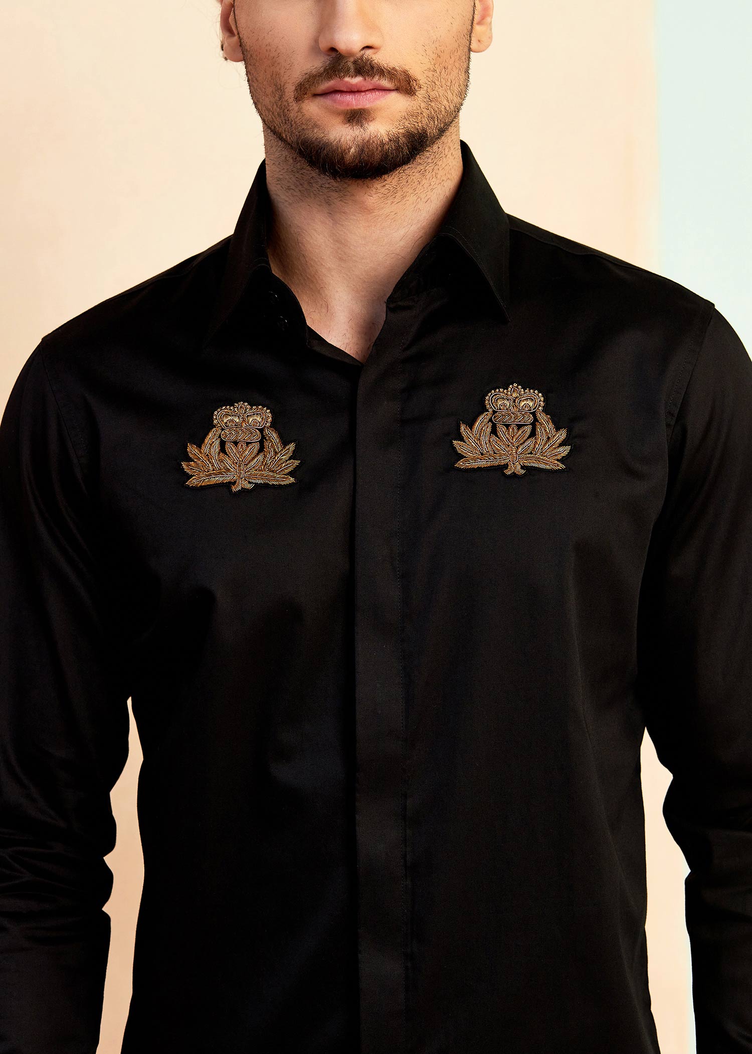 Dual Crest Embroidered