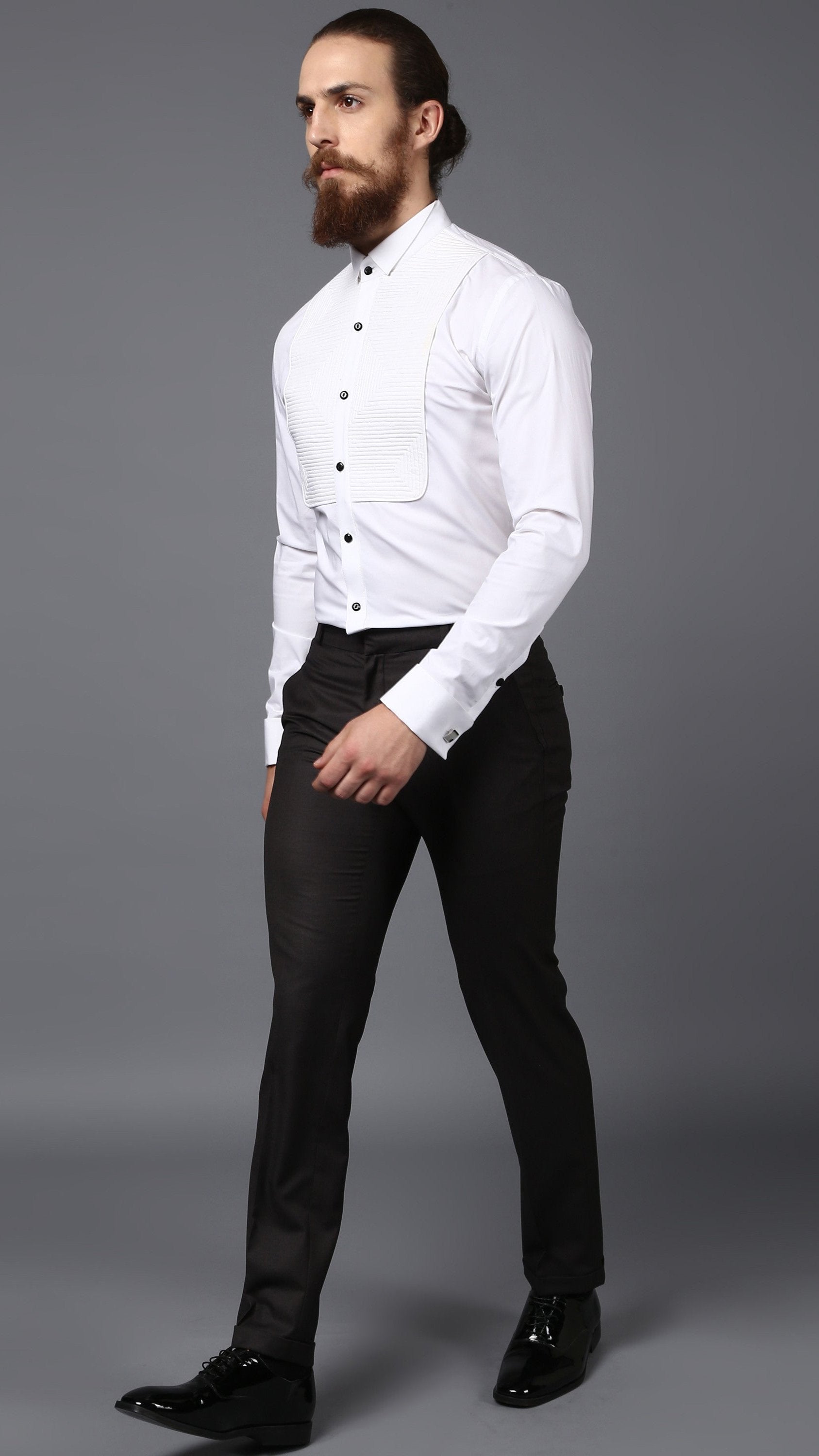 Linear Tuxedo Shirt