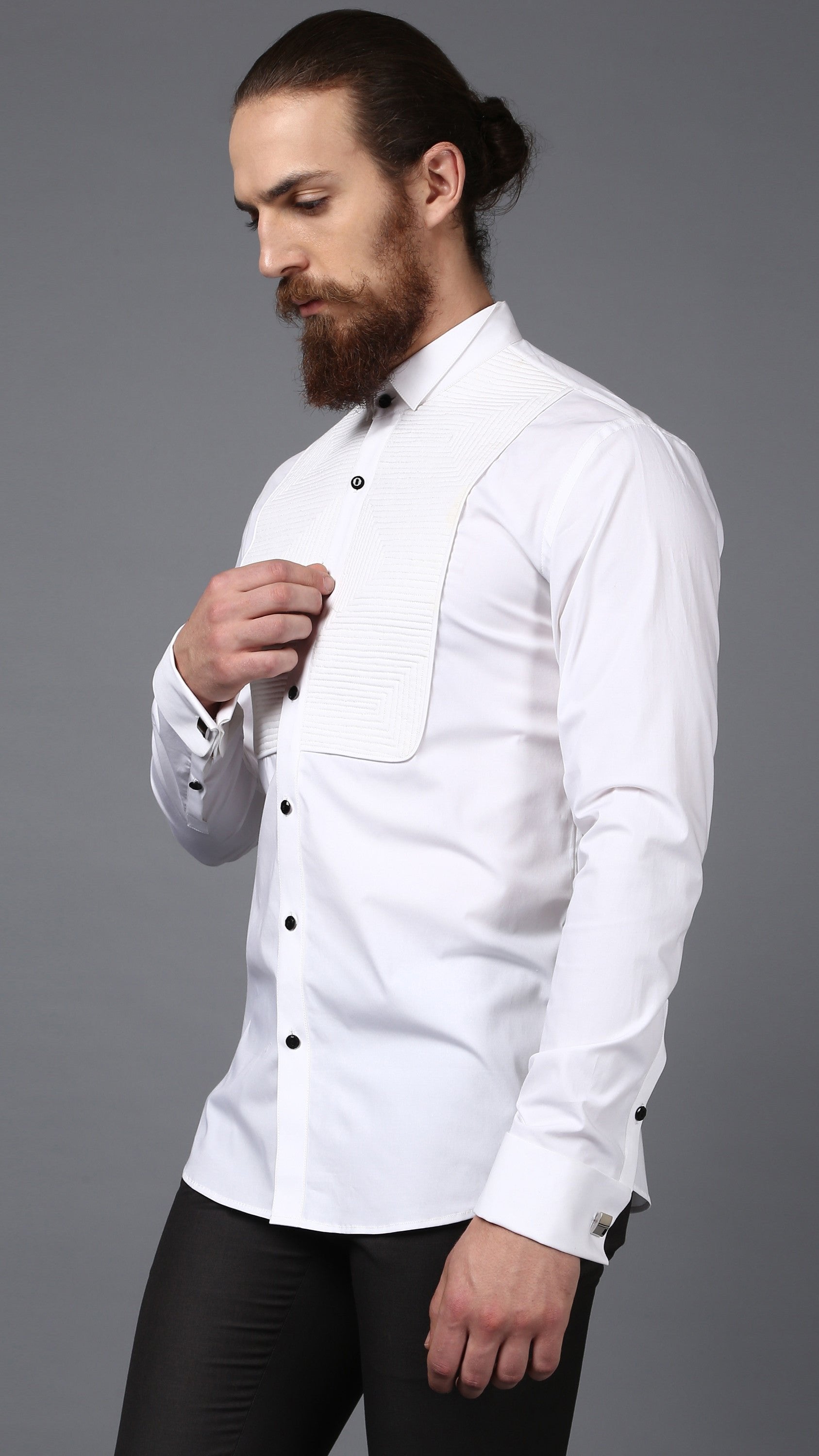 Linear Tuxedo Shirt