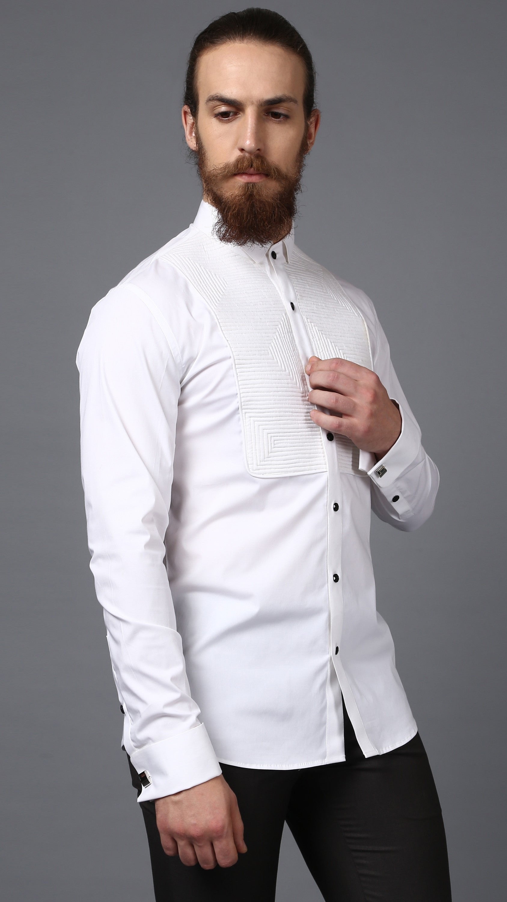 Linear Tuxedo Shirt