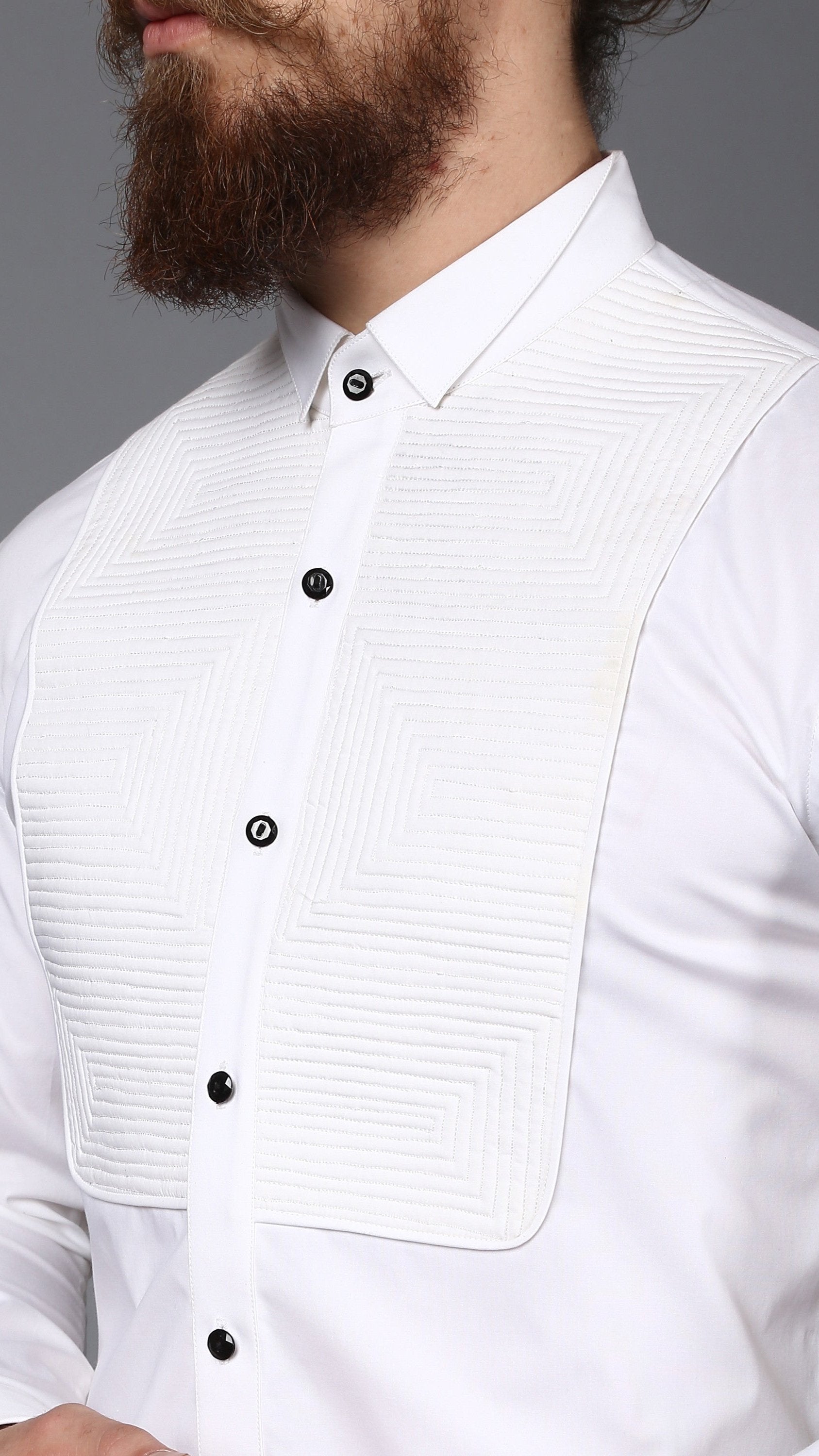 Linear Tuxedo Shirt