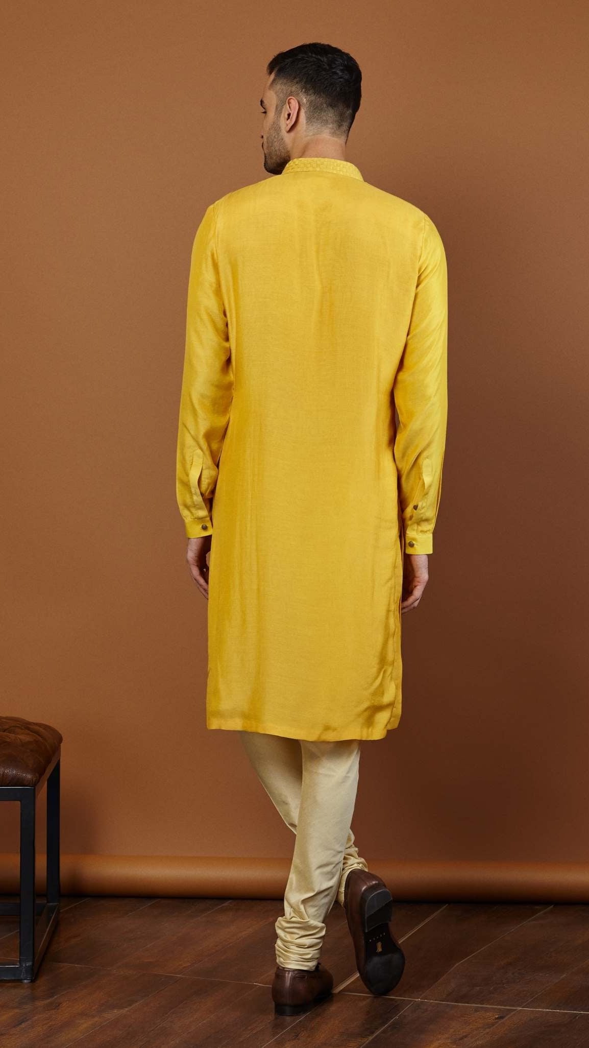 HEART KURTA IN YELLOW