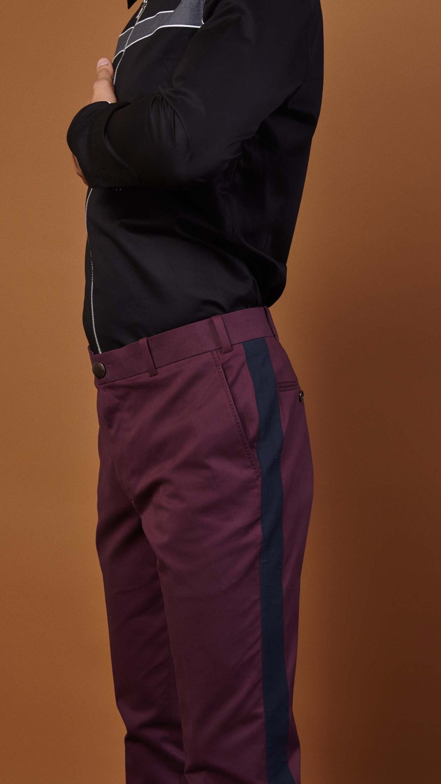 RETRO PLUM TROUSERS