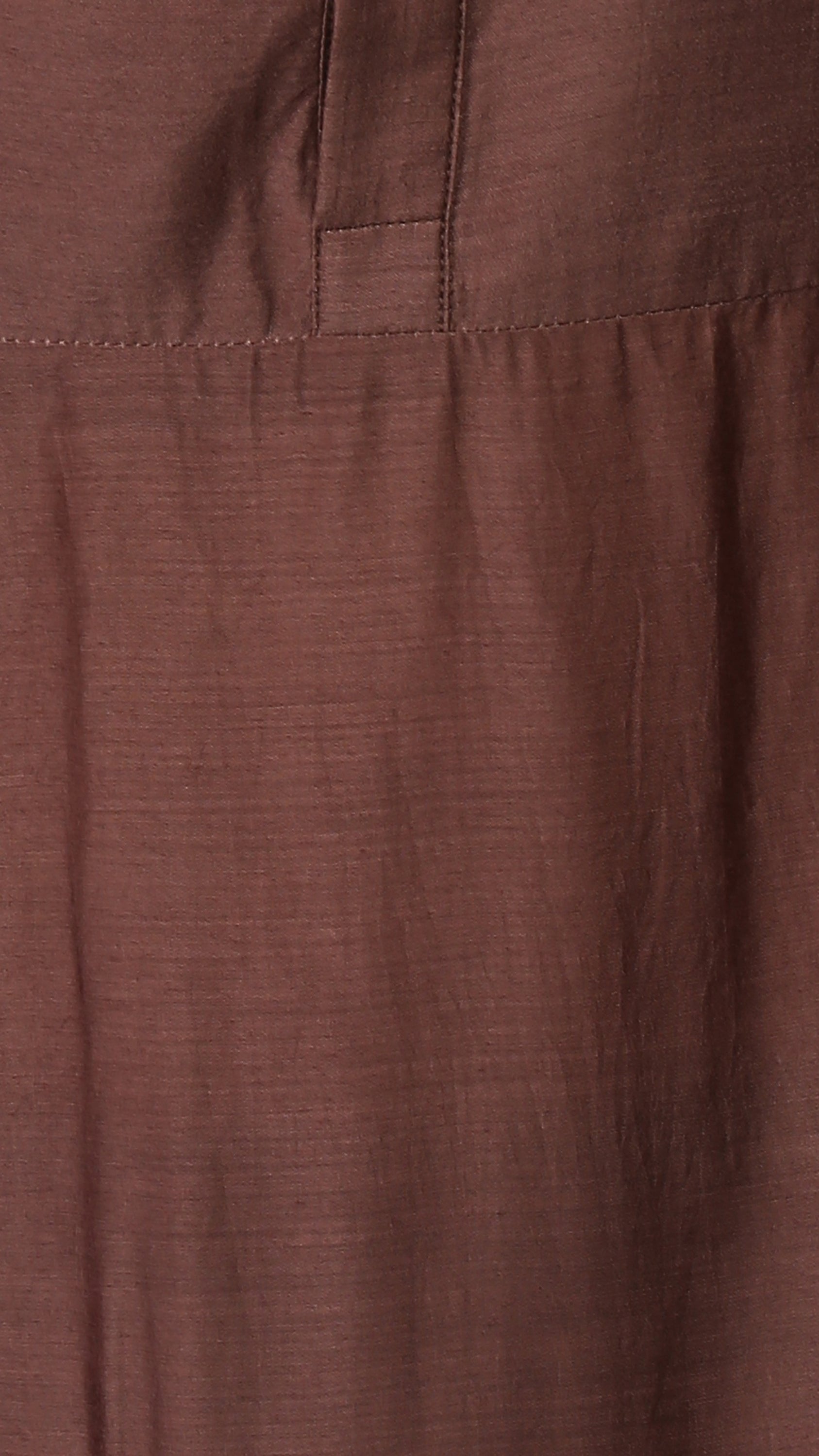 DRAPED KURTA IN BROWN