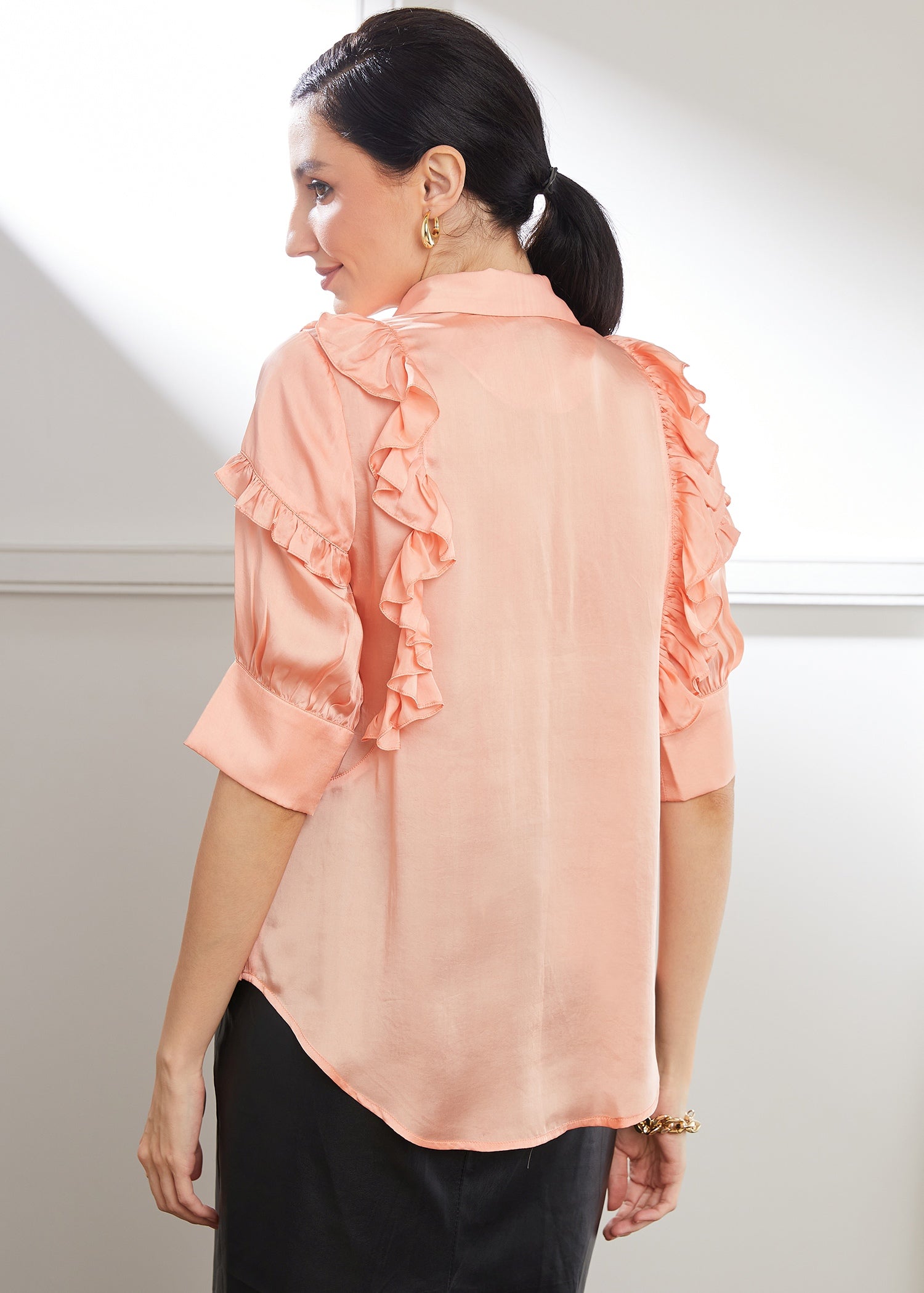 Ruffled Solid Top