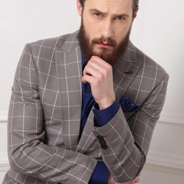 Window-pane Grey Check Suit